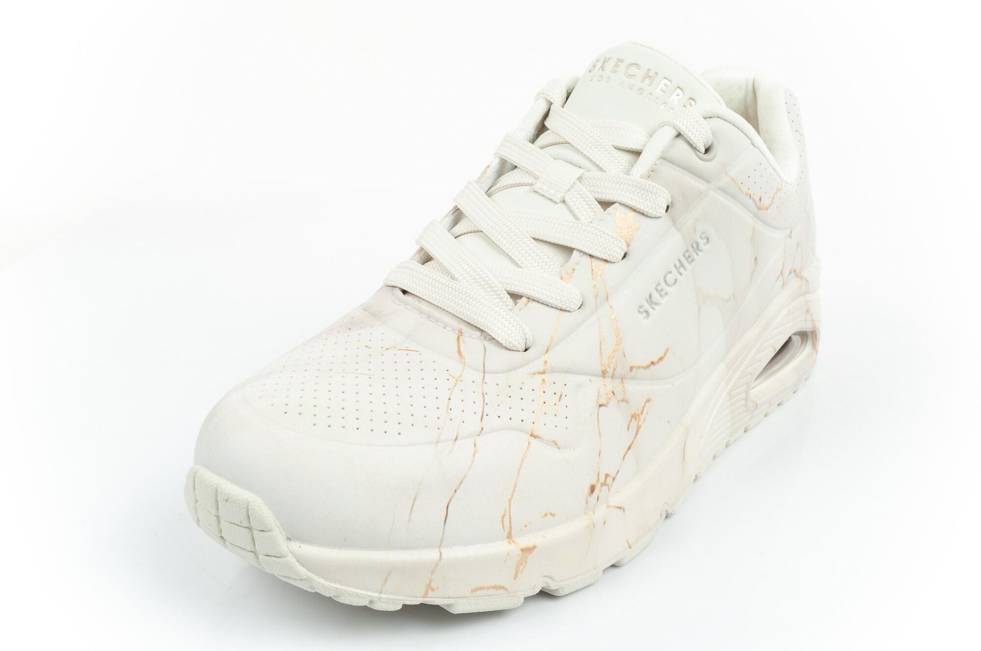 Skechers Uno - Marbel Marvel Trainers-Off White 4/7