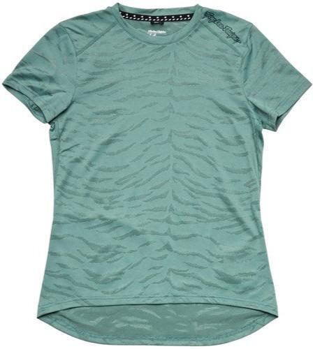 TROY LEE DESIGNS 24.1 Womens LILIUM SS JERSEY TIGER JACQUARD STEEL GREEN