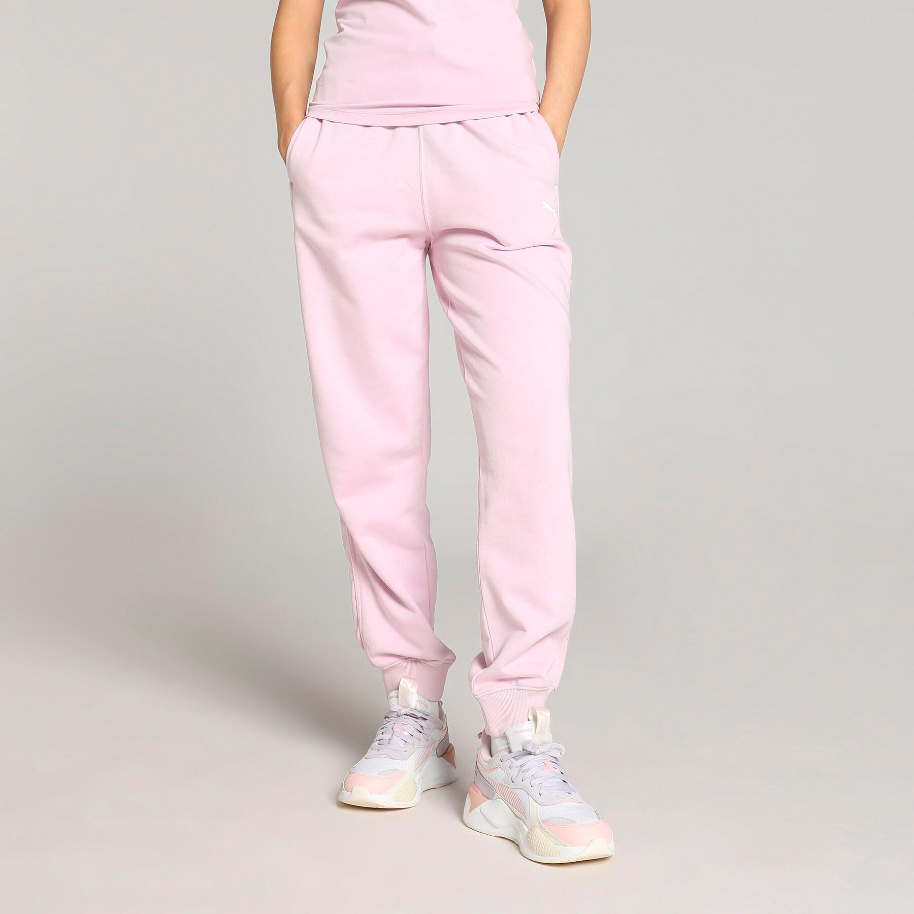 Damskie spodnie damskie z wysokim stanem HER PUMA Grape Mist Purple 3/7