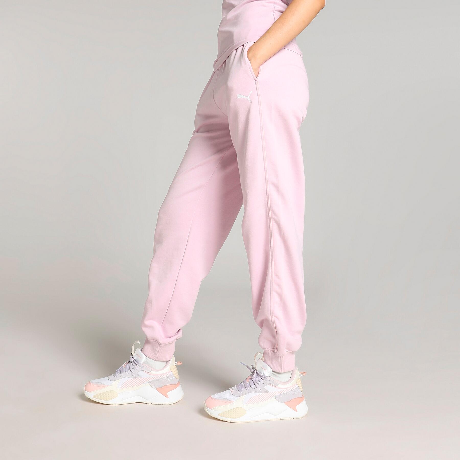 Damskie spodnie damskie z wysokim stanem HER PUMA Grape Mist Purple 4/7