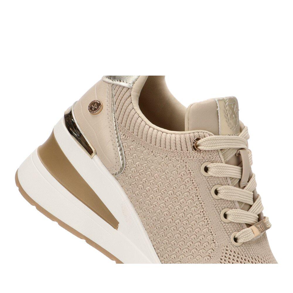 Deportivas Casual Mujer Cuña Alta - Modelo 143721 Beige 6/6
