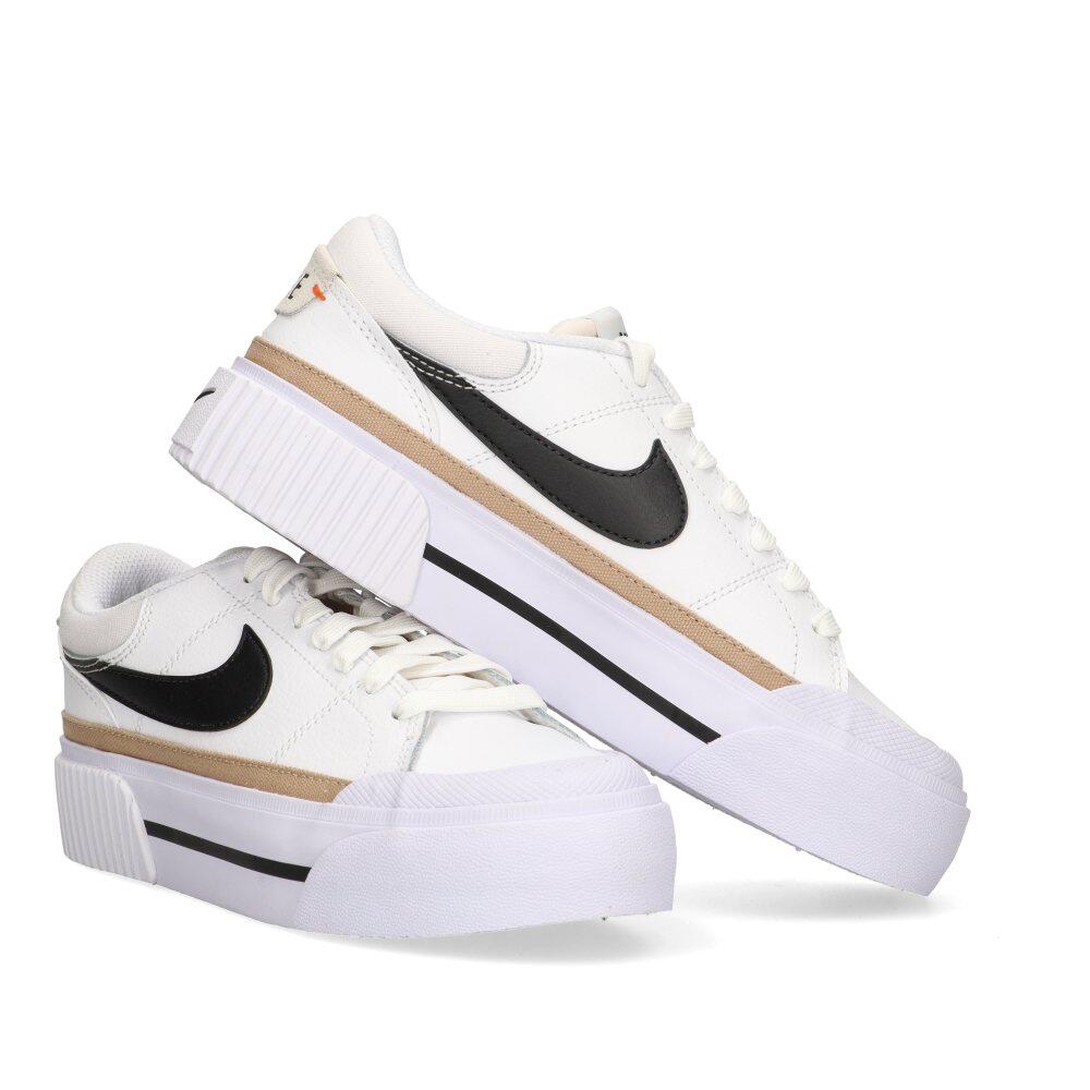 Tênis feminino Nike Court legacy branco. 5/6
