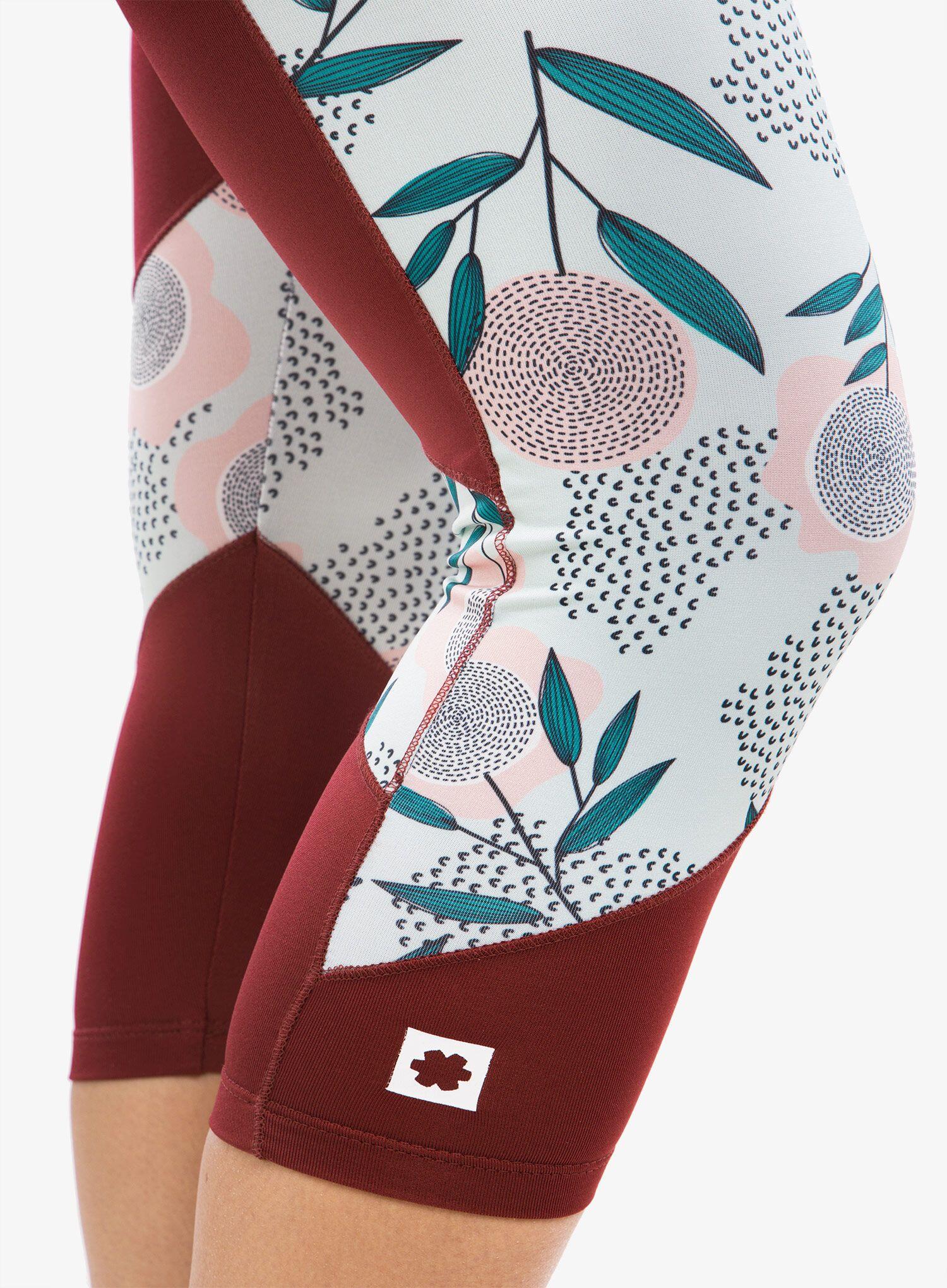 Legging femme Ocun Rhea 3/4 wine 7/7