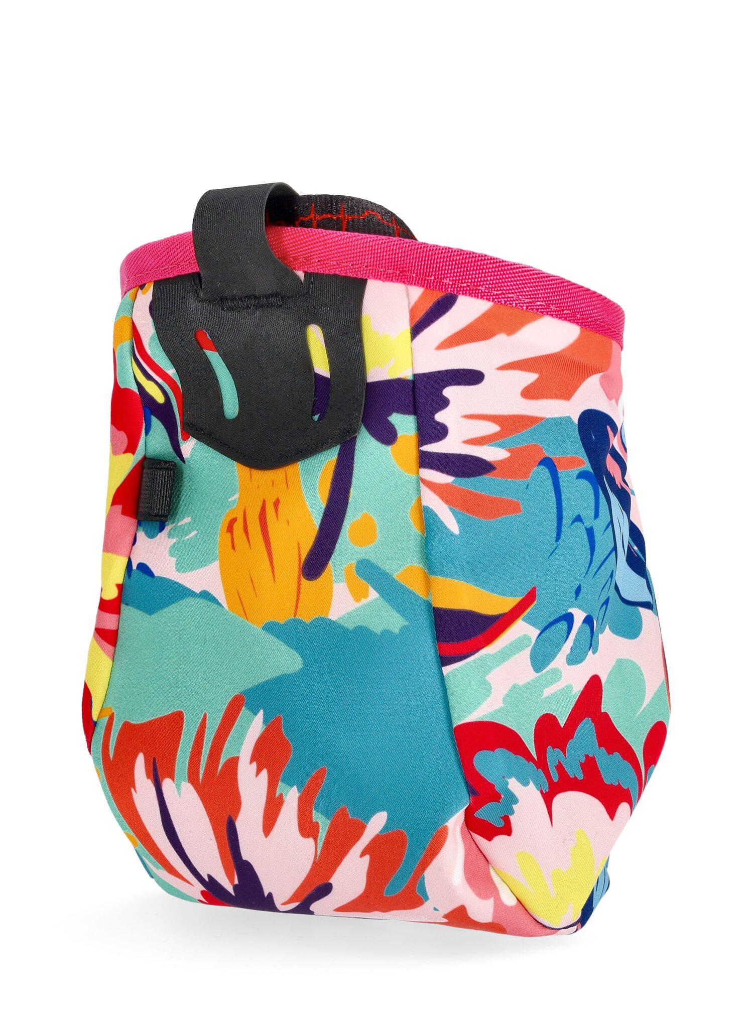Ocún Lucky Magnesiumbeutel Polyester Blumenmuster Kordelzug Bürstenhalter 2/7