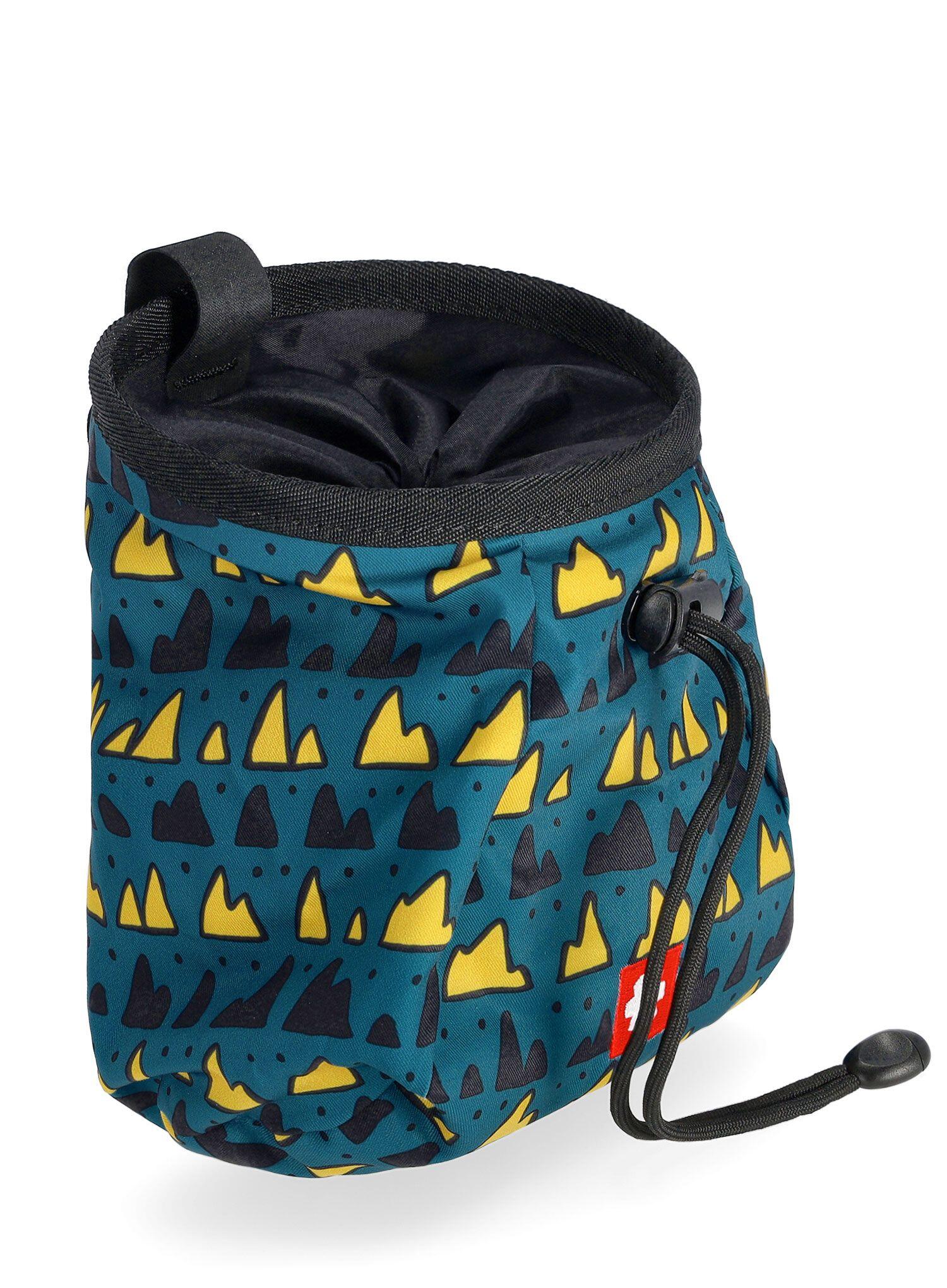 Ocún Lucky vert mont sac magnésie, polyester durable, ceinture réglable 7/7