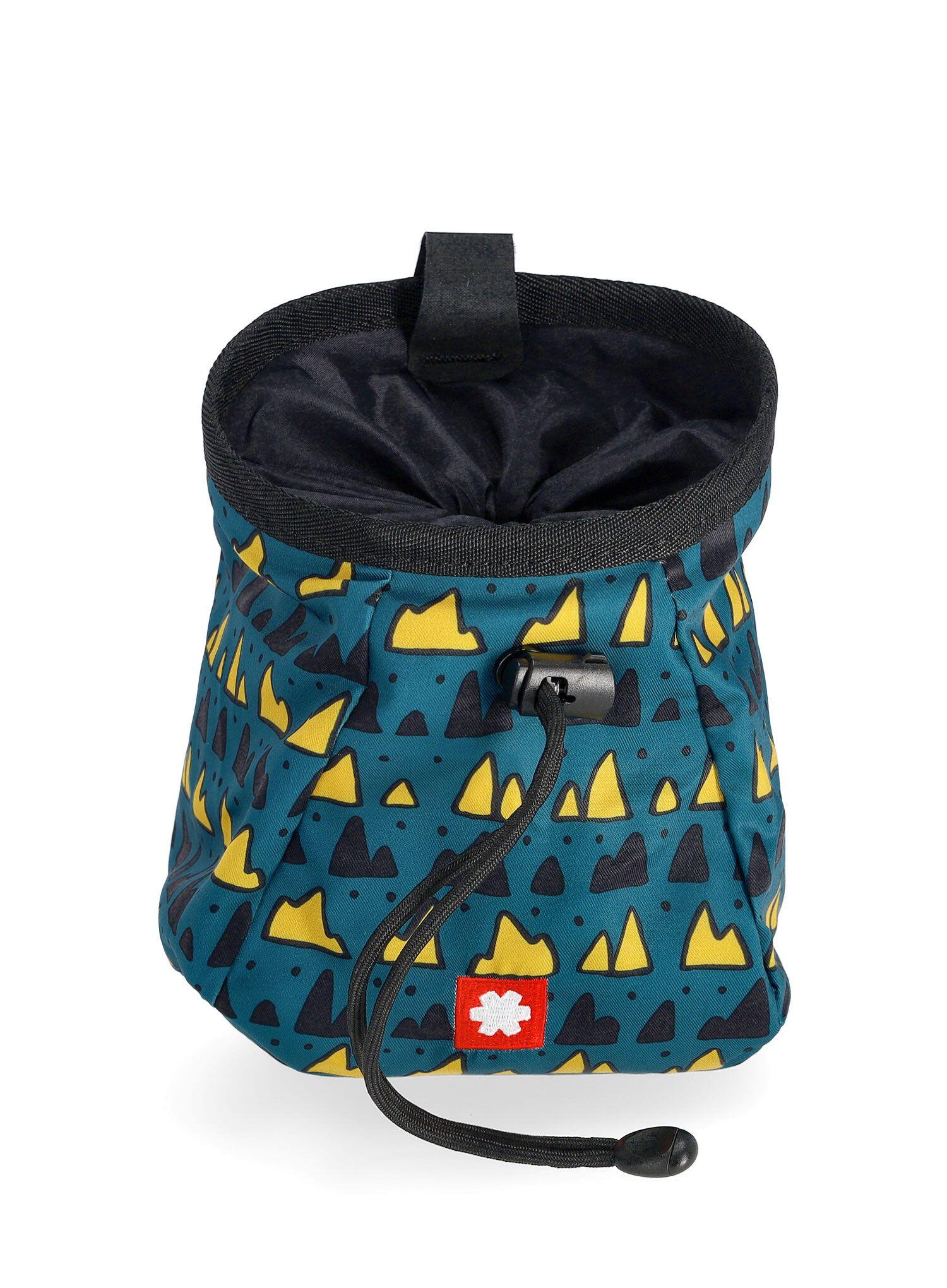 Ocún Lucky vert mont sac magnésie, polyester durable, ceinture réglable 3/7