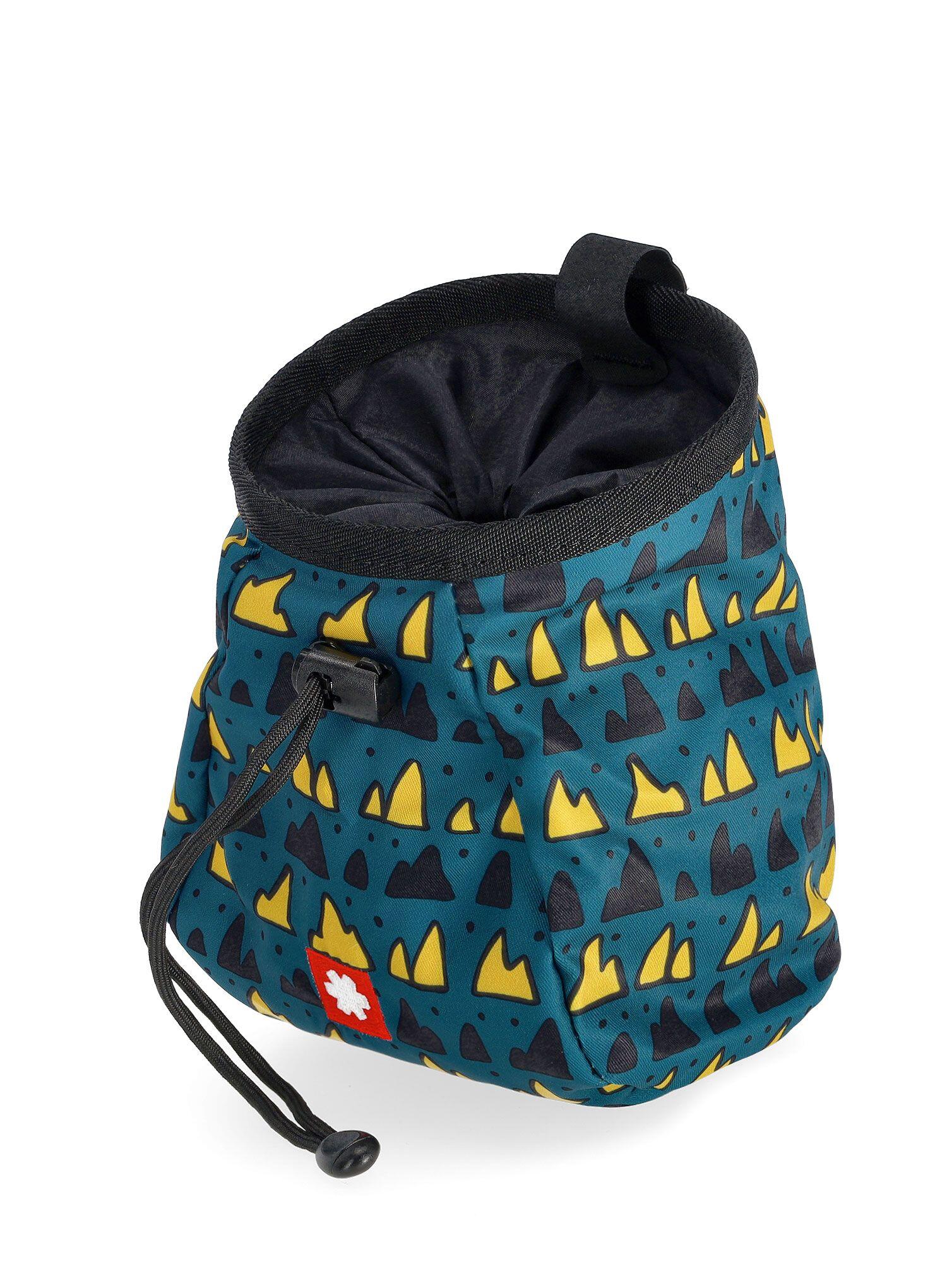 Ocún Lucky vert mont sac magnésie, polyester durable, ceinture réglable 5/7