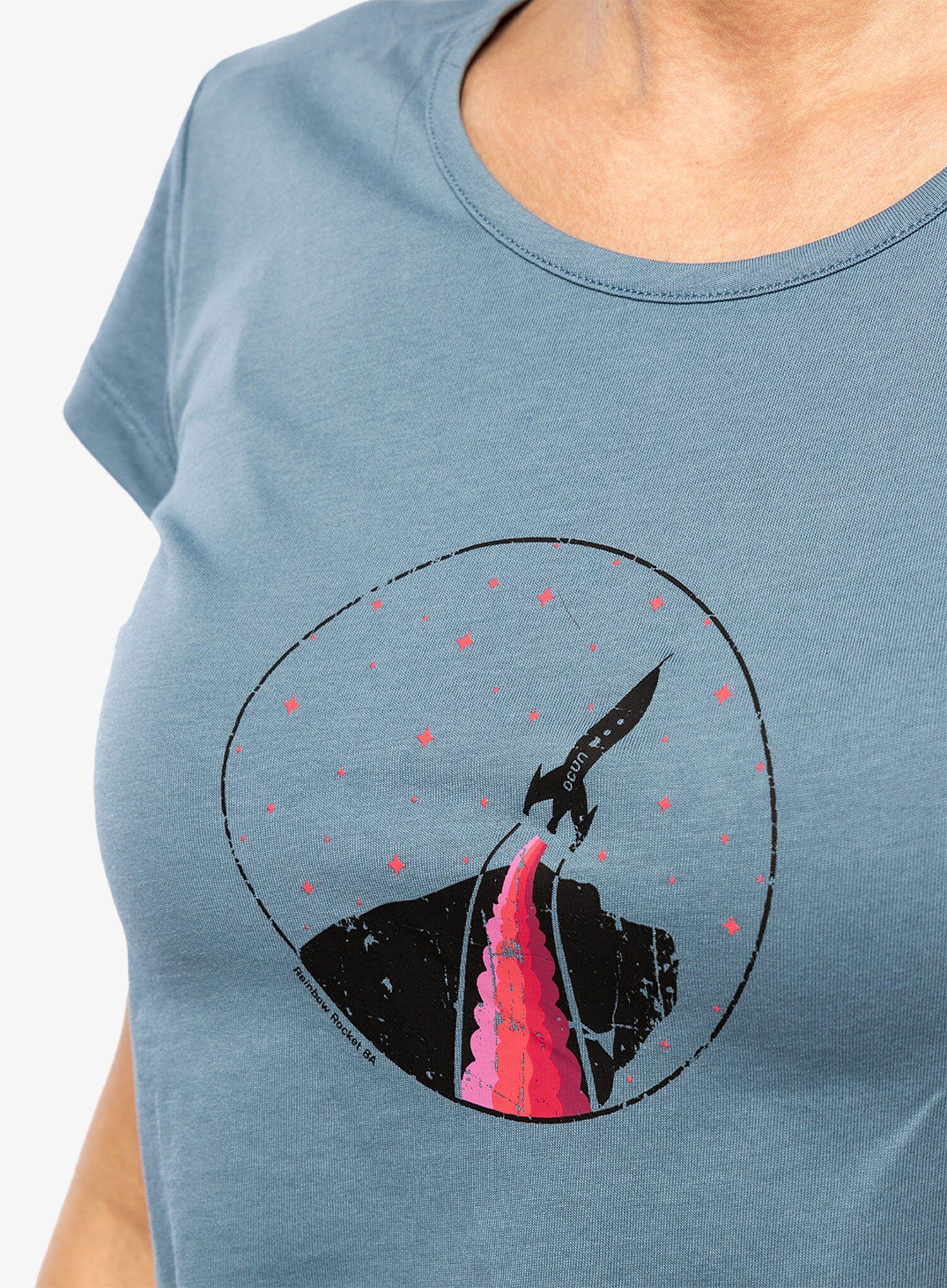 T-shirt femme Ocun Classic T Organic Rainbow Rocket 4/5