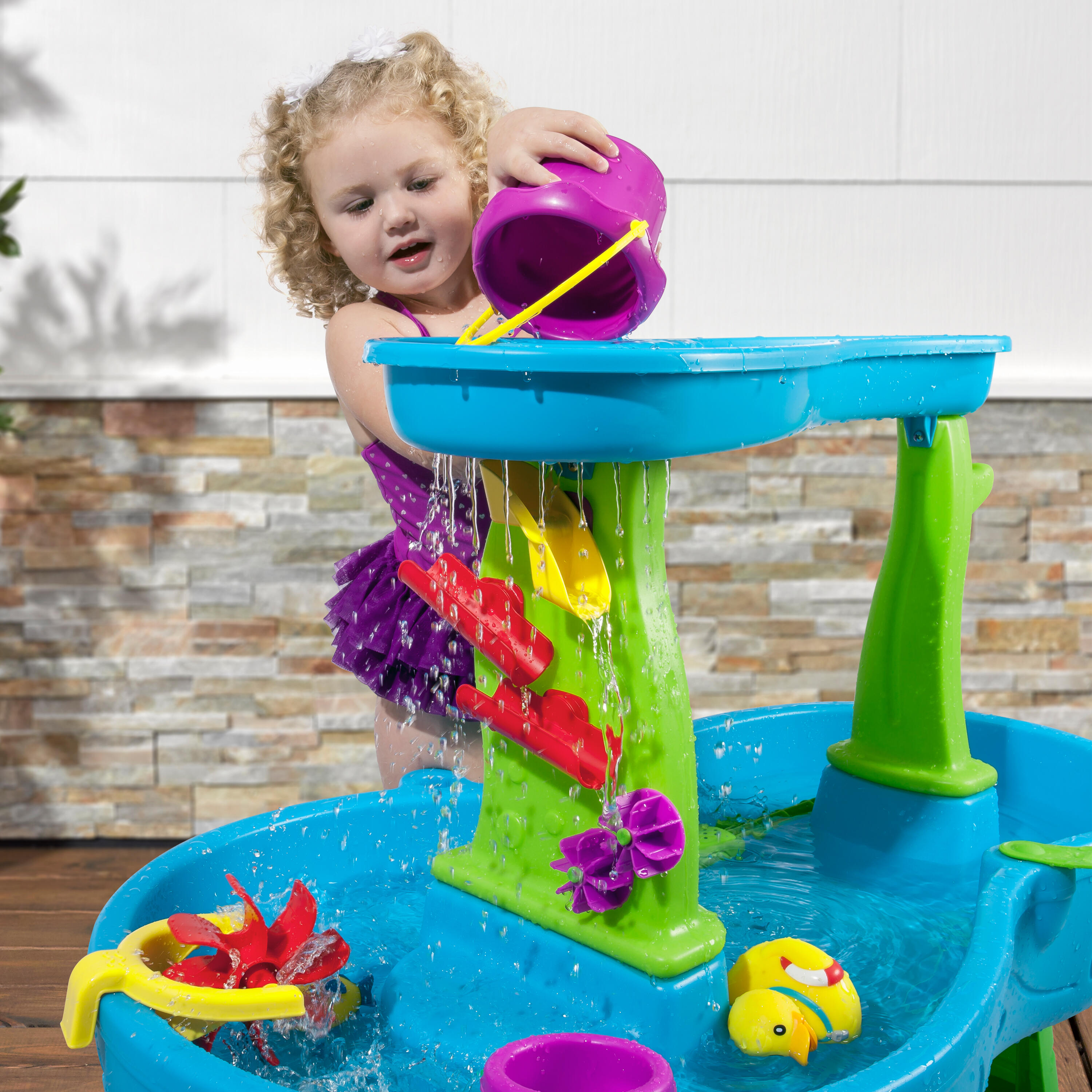 Water table, Rain Showers Splash, Blue & Green, 13 accessories 6/7