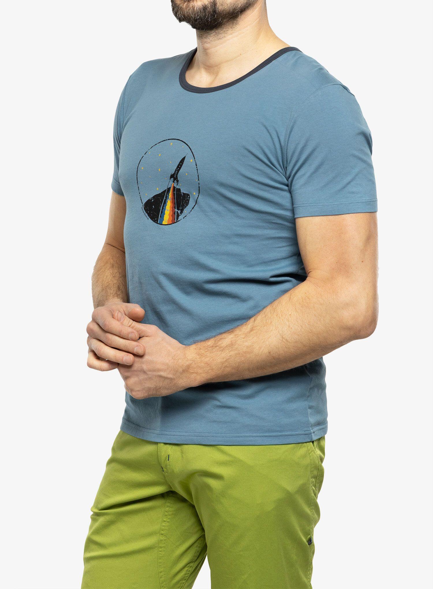 T-shirt Ocun Classic T Organic Rainbow Rocket 3/5