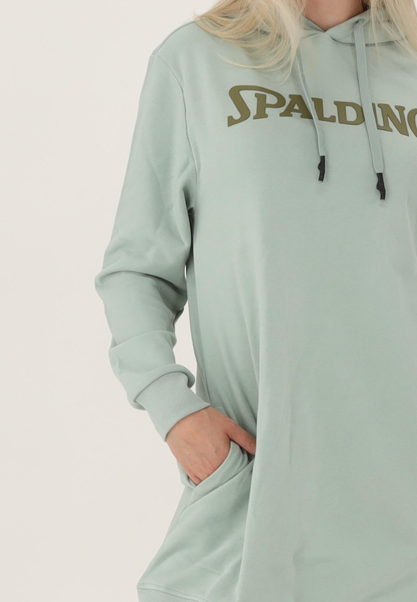 ROBE A CAPUCHE DE BASKET FEMME light green-khaki Spalding 5/5