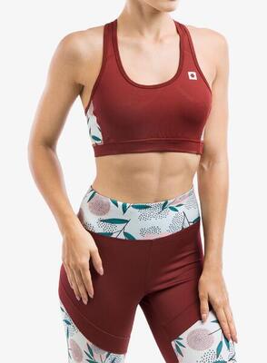 Reggiseno sportivo da donna Ocun Misty wine