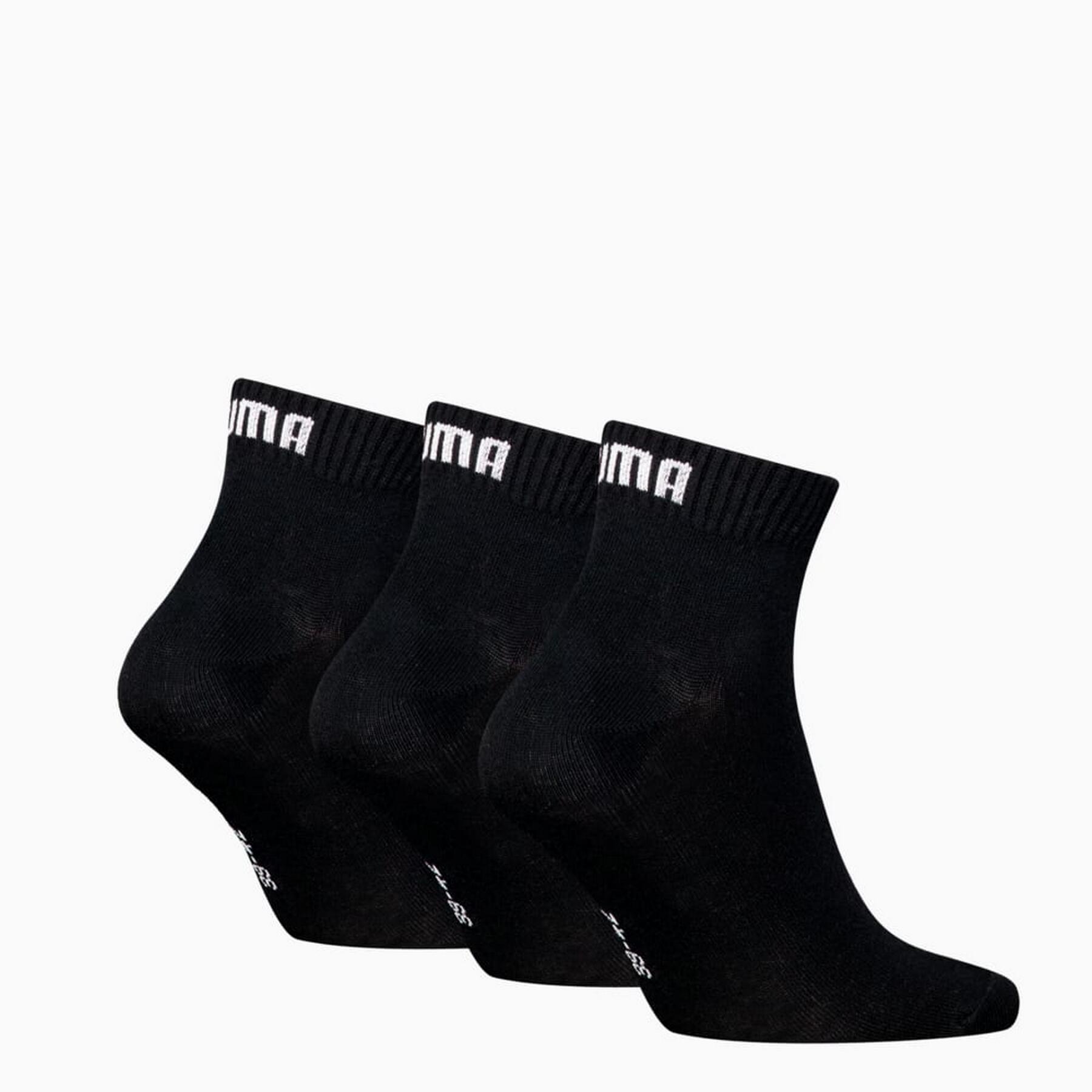 Chaussettes Unisexe Paquet de 3 Stretch-Quarter Plain 3P 2/3