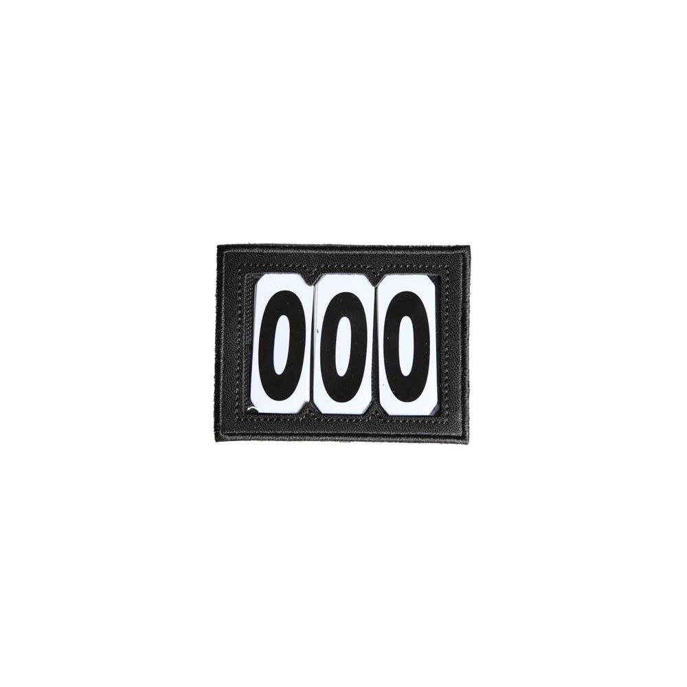 KENTUCKY HORSEWEAR Kopfnummer PVC mit Klett 3 Nummern schwarz