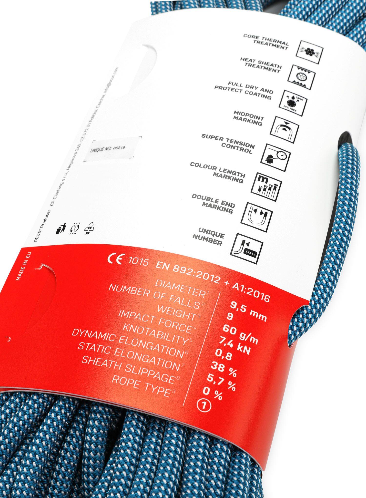 Corde Ocun Spirit 9,5mm 80m 4/7