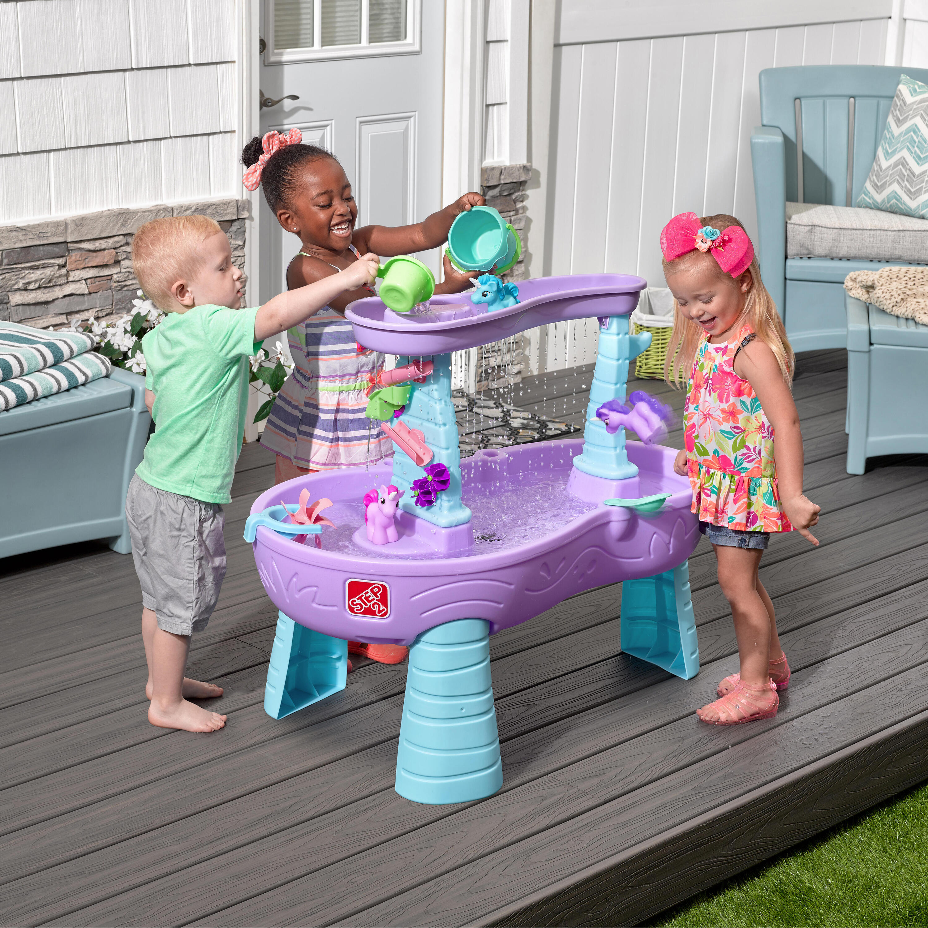 Water Table Rain Showers & Unicorns with 13 Accessories 3/7