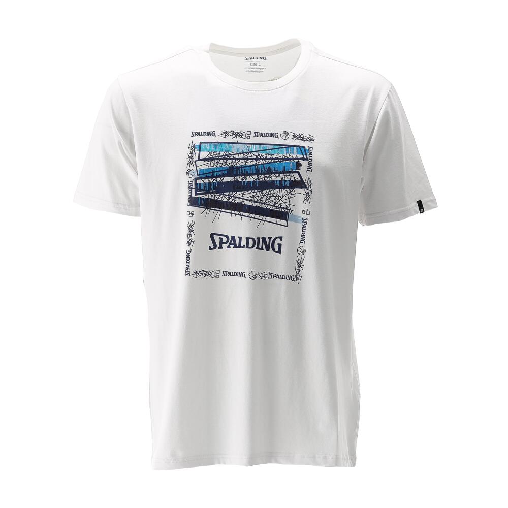Spalding - Tee-shirt Ascend Homme De Basket Spalding - T-shirt Manches Courtes - Blanc - 40 M - Decathlon