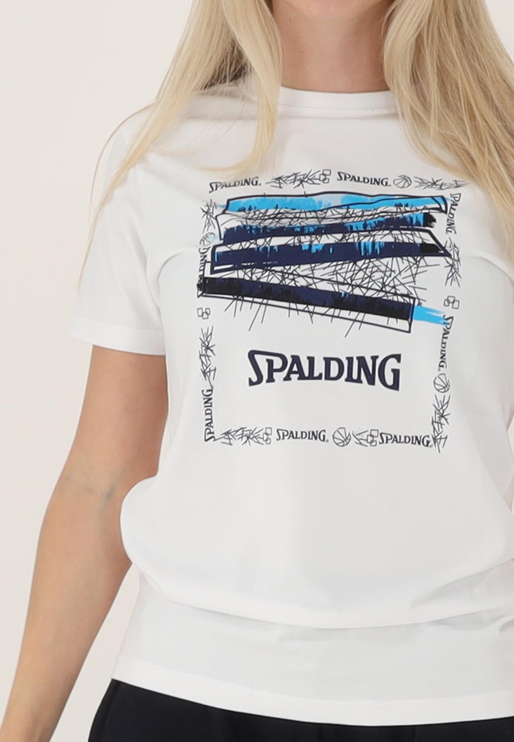 Dames-T-shirt Spalding Logo 3/5
