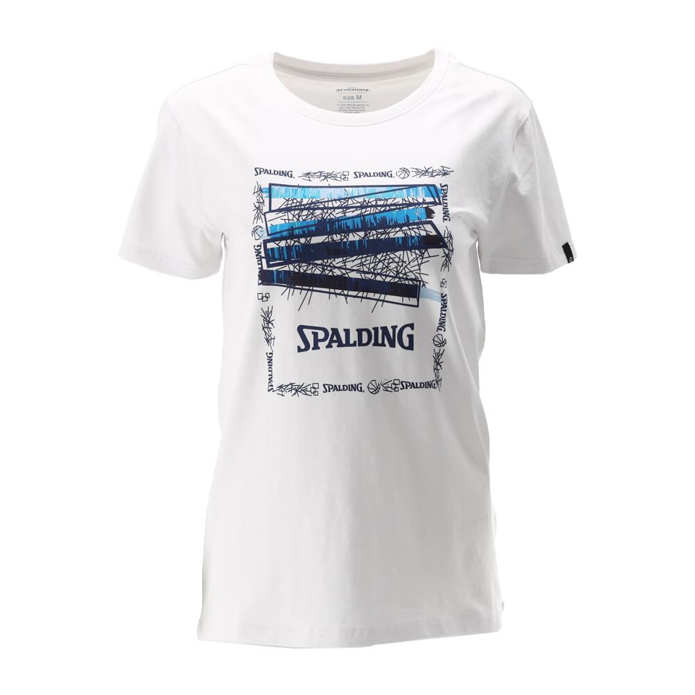 Spalding - Tee-shirt Ascend Femme De Basket Spalding - T-shirt Manches Courtes - Blanc - 44 L - Decathlon