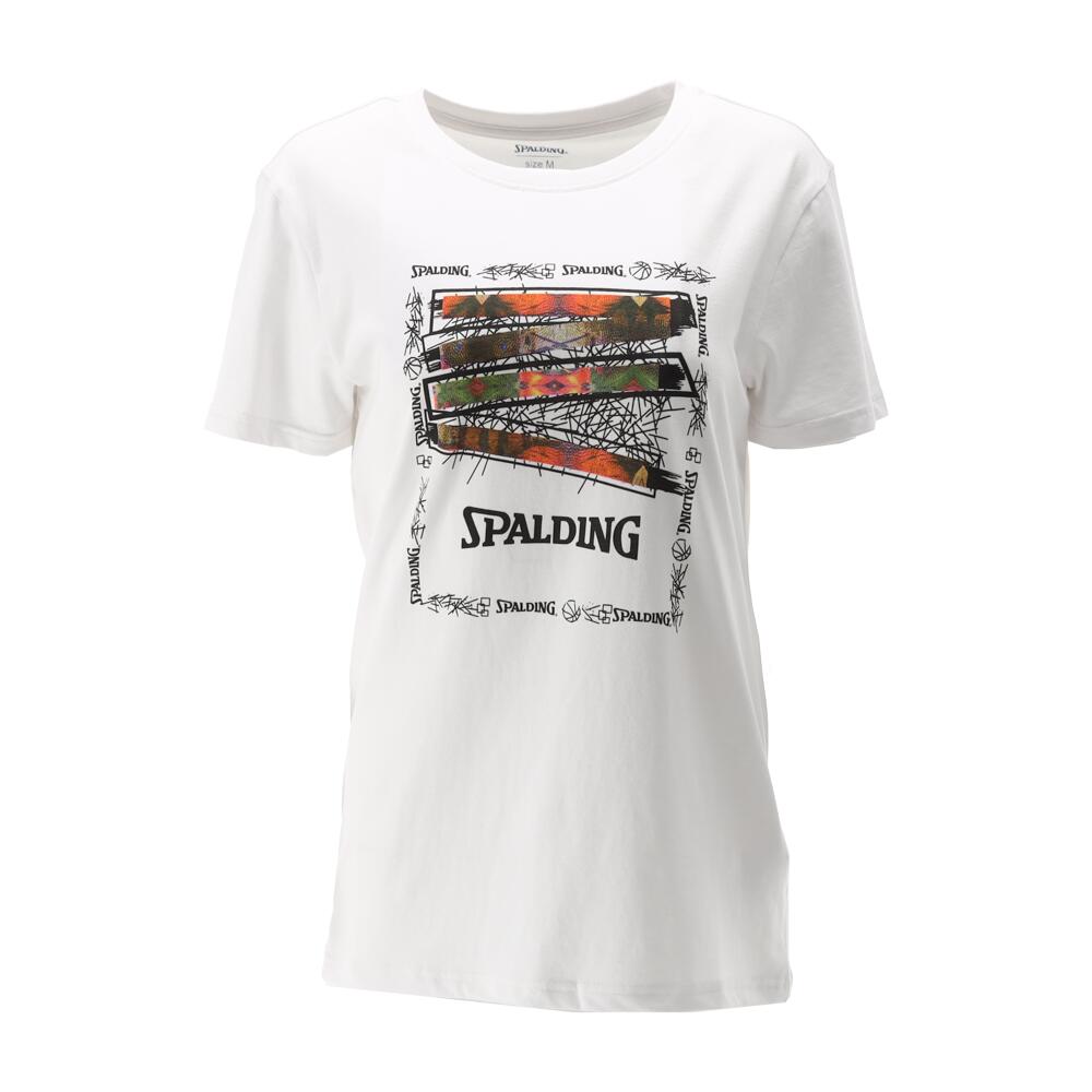 Spalding - Tee-shirt Ascend Femme De Basket Spalding - T-shirt Manches Courtes - Blanc - 40 M - Decathlon