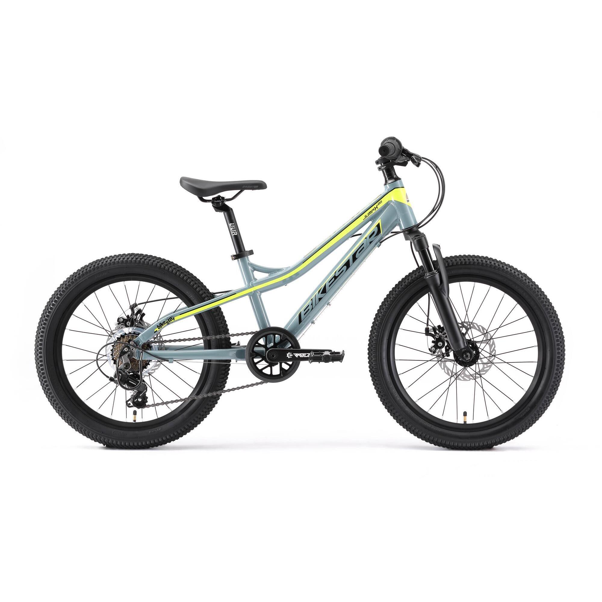 Bikestar - Vtt 20" Aluminium, Vélo Enfant 6 Ans, Semi-rigide, 21 Vitesses, Frein À Disque - Vélo Enfant - Gris - 28 Cm - Decathlon