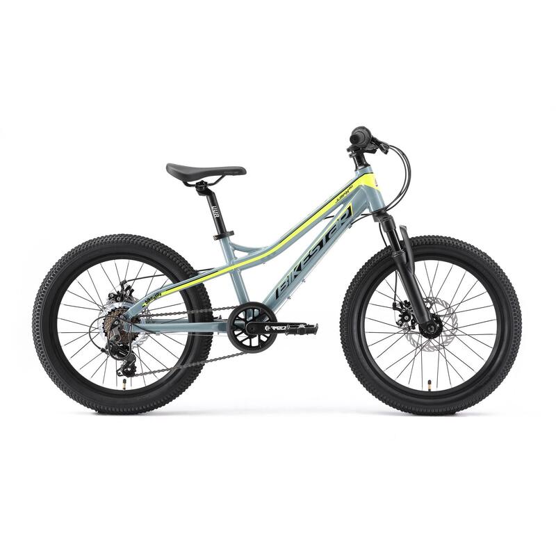VTT 20" aluminium, vélo enfant 6 ans, semi-rigide, 21 vitesses, frein à disque