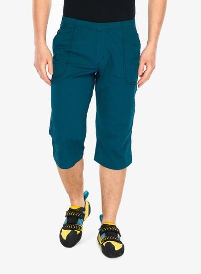 Pantalon d’escalade Ocún Jaws 3/4 bleu stretch ceinture élastique