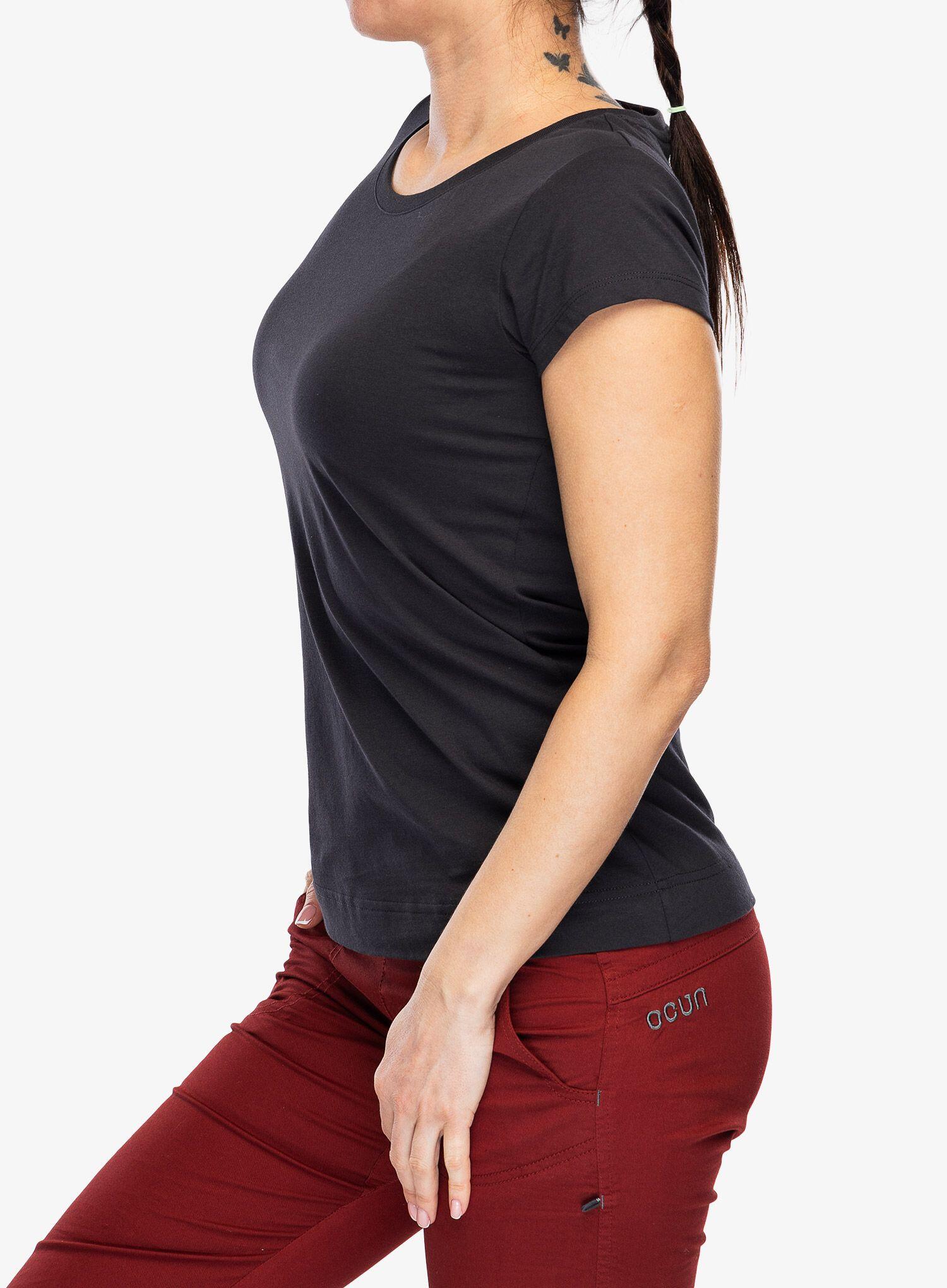 T-shirt femme OCUN Classic T 100% coton anthracite coupe regular 2 way stretch 4/5