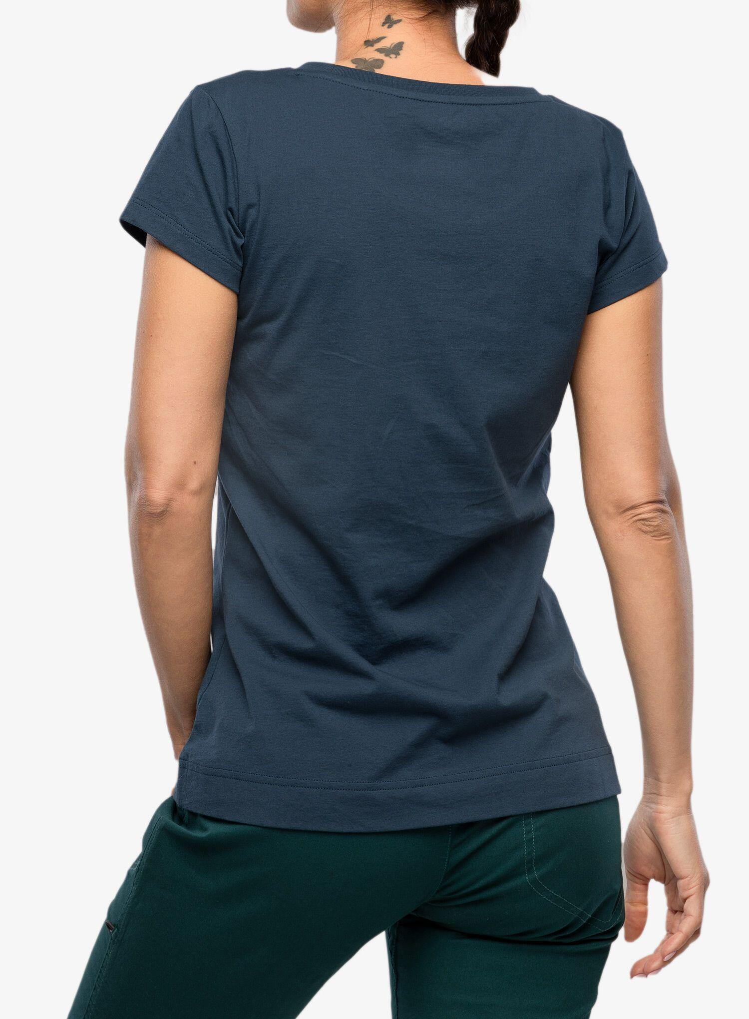 Camiseta para mujer Ocún Classic impresión escalada 100% algodón ligero 100 g 2/7