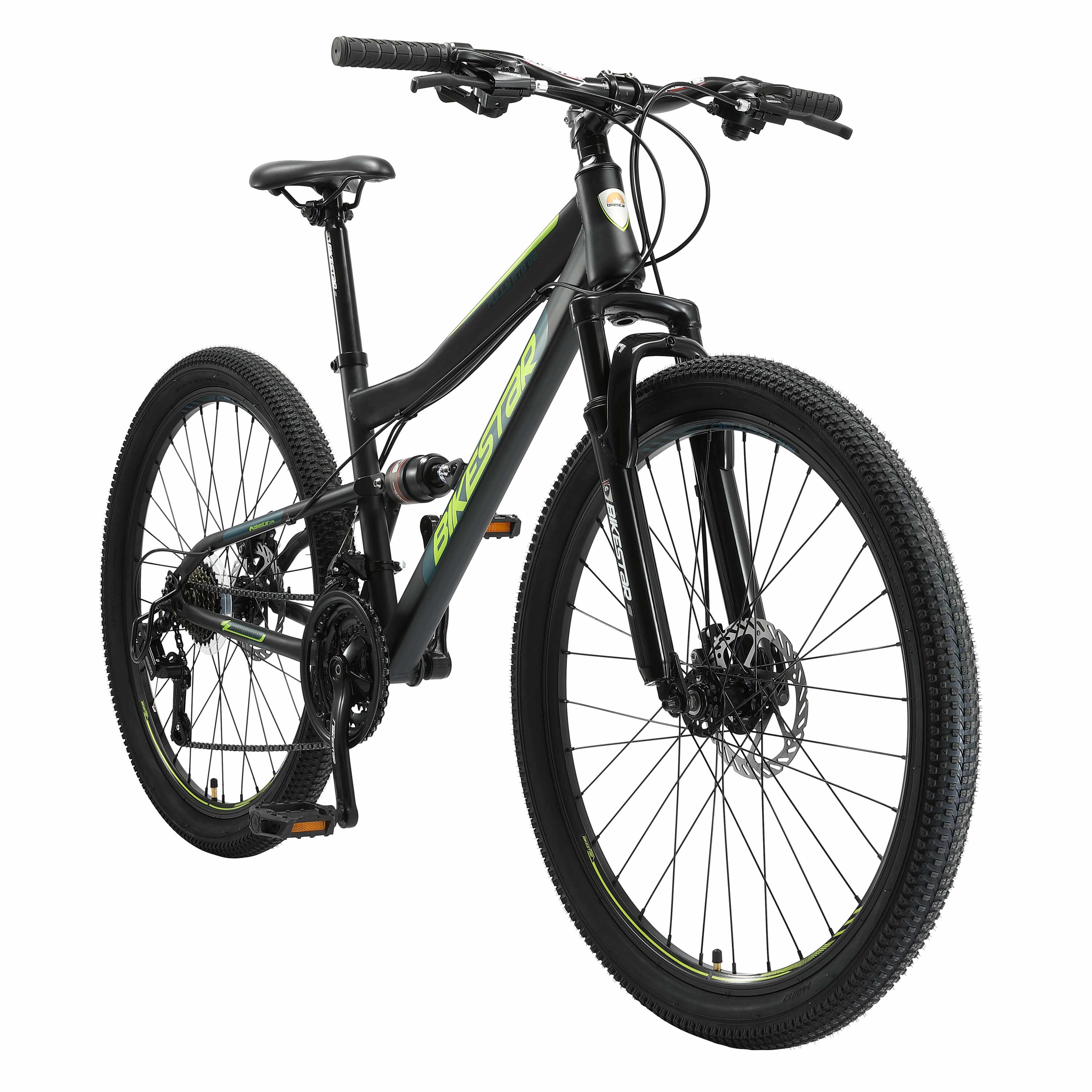 MTB fiets 26", volledig geveerde, 21 versnellingen, schijfremmen 2/7