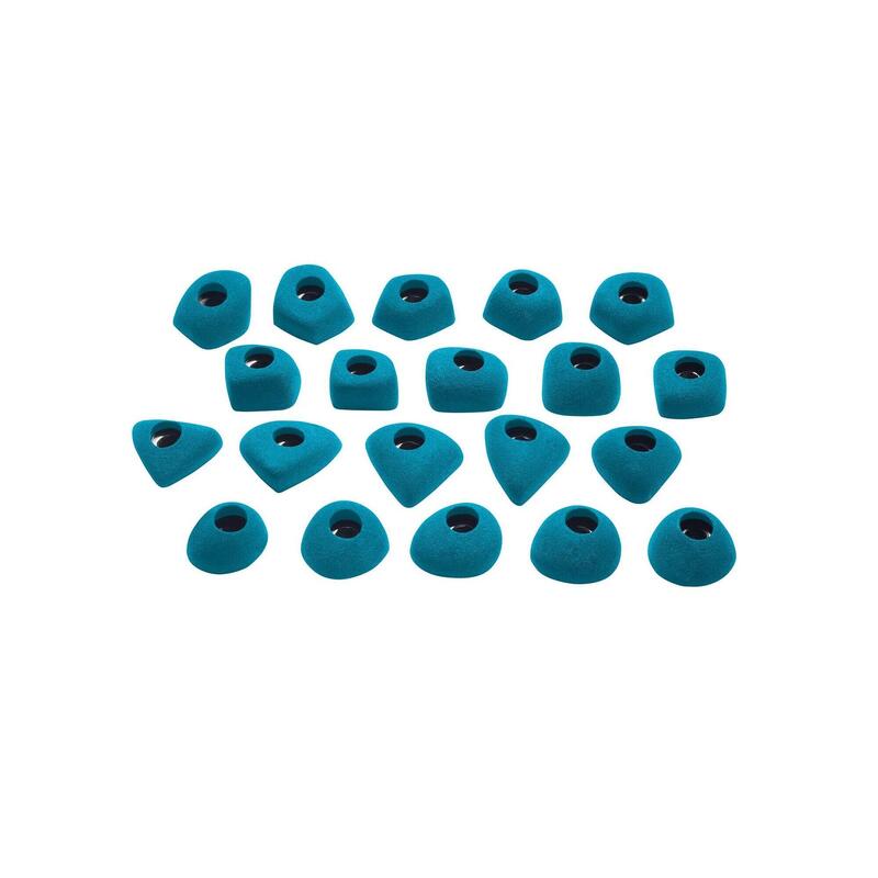 Chwyty wspinaczkowe Ocun Footholds Set 1 Bolt-on - blue