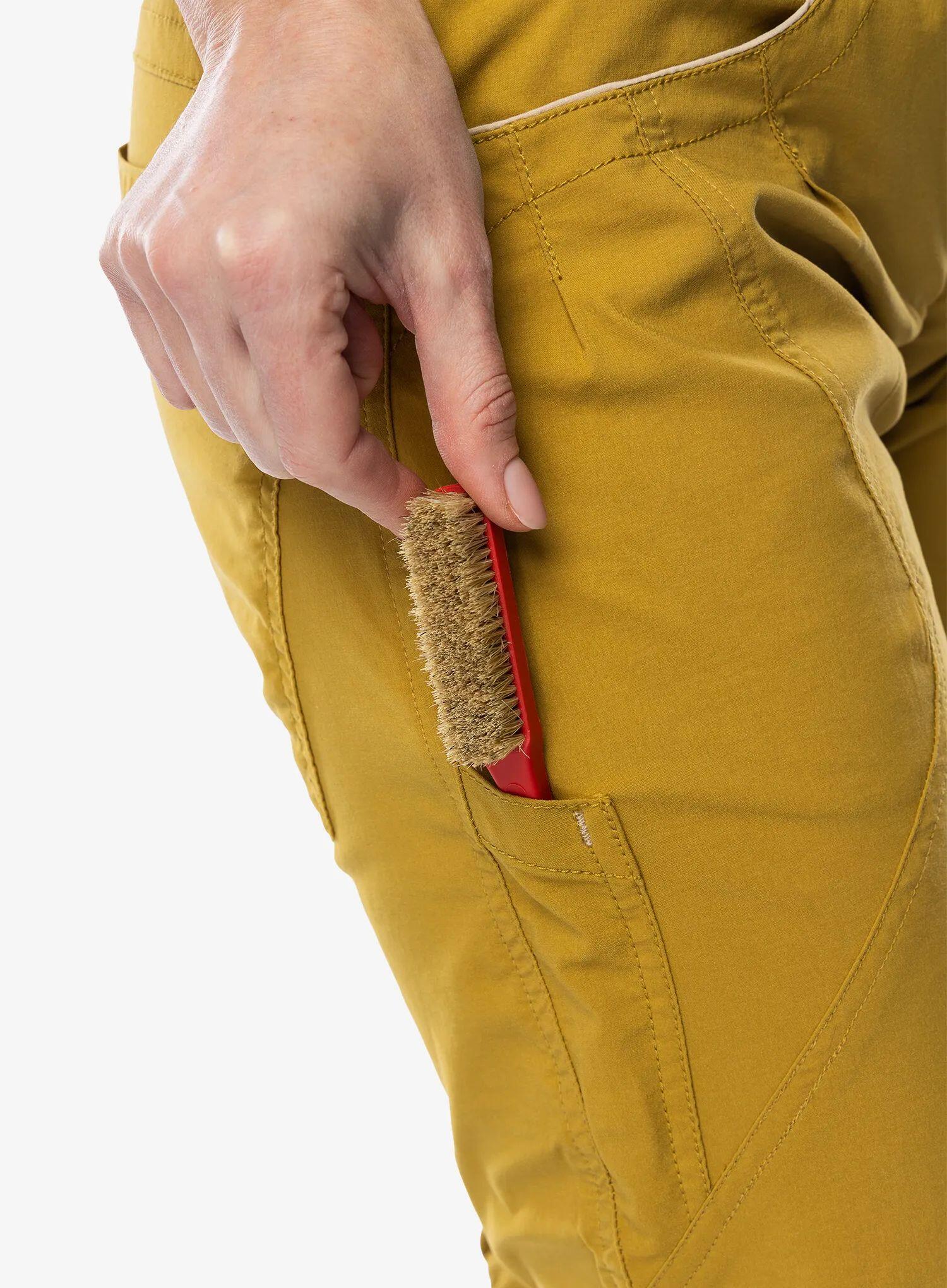 Short da arrampicata Donna Ocún Noya yellow Dried Tobacco 6/6