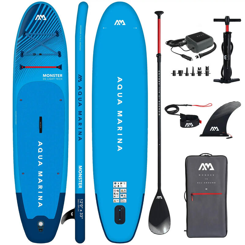 Deska SUP Aqua Marina Monster 12'0" Niebieski + POMPKA ELEKTRYCZNA PBG 6