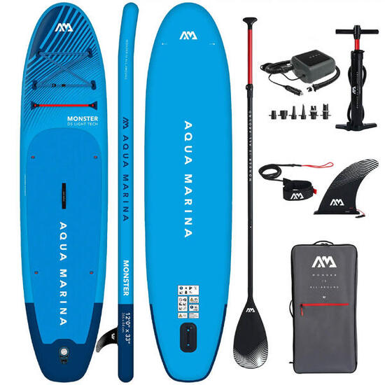 Deska SUP Aqua Marina Monster 12'0" Niebieski + POMPKA ELEKTRYCZNA PBG 6