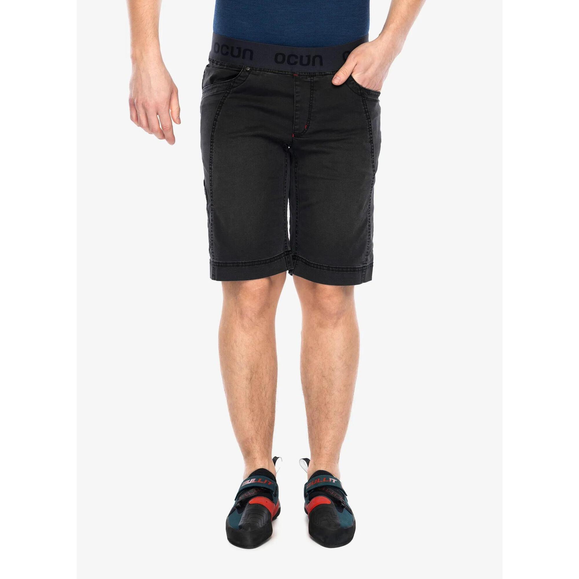 Ocun - Shorts Escalade Ocún Mánia Organic Jeans 3/4 Noir Denim Ultraléger Stretch - Short - Noir - Decathlon