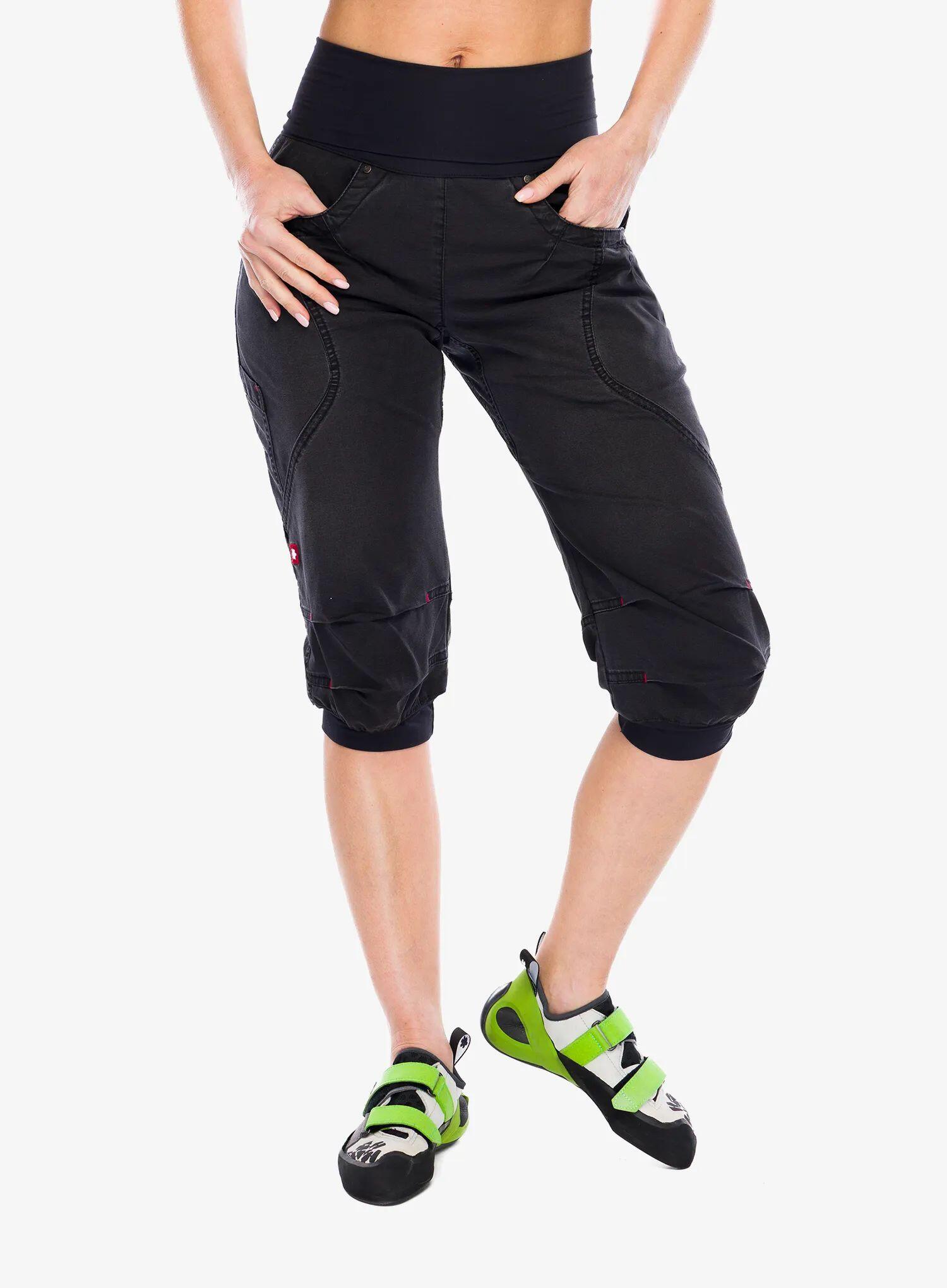Short d'escalade Ocun Noya Organic Denim léger noir coton organique dual stretch 3/7