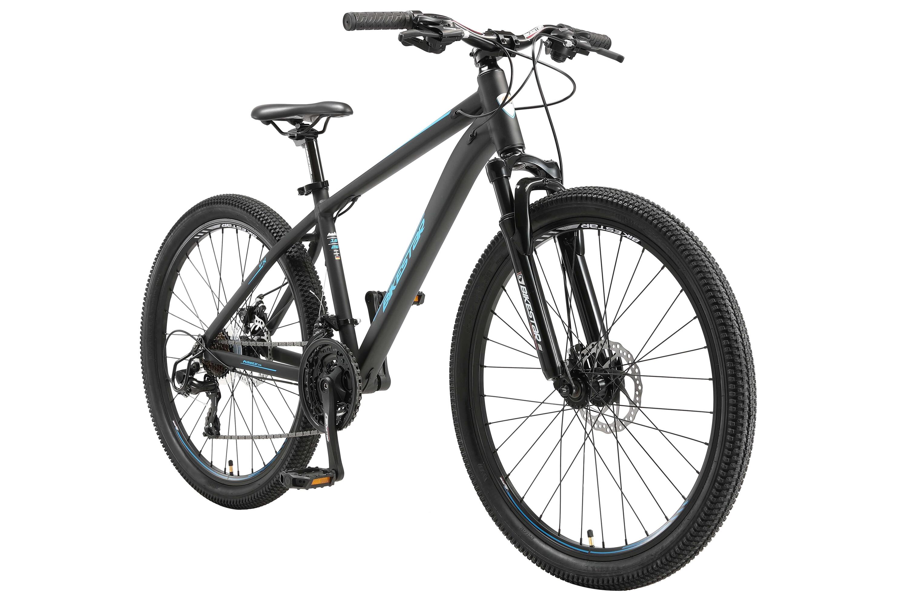 Bikestar Hardtail MTB, Sport, 26 Zoll, 21 Gang, schwarz/blau 2/7