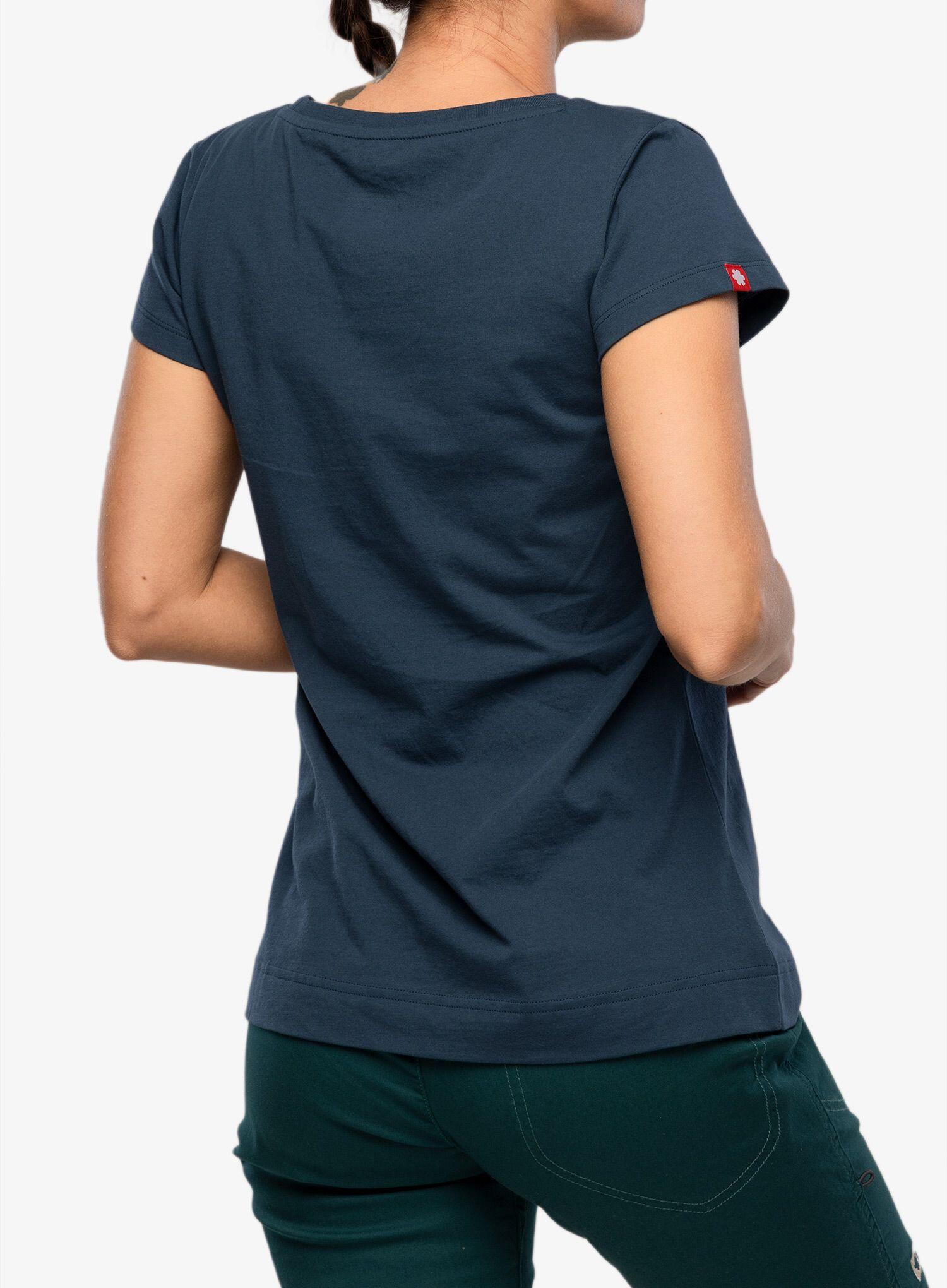 T-shirt femme Ocún Classic T Women coton 100% bleu Moonlit Ocean Fingerprint 4/7