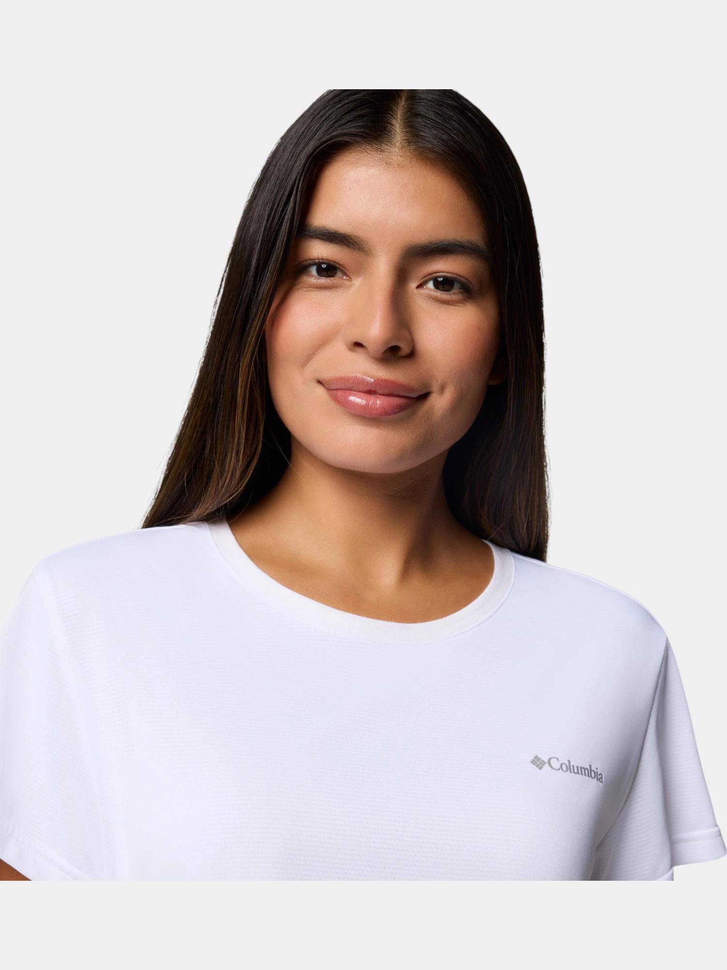 Koszulka techniczna damska Columbia BlueVista Hill Short Sleeve Crew 4/5