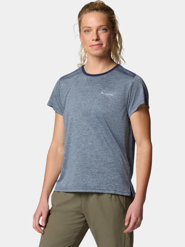 Koszulka techniczna damska Columbia BlueVista Hill Short Sleeve Crew