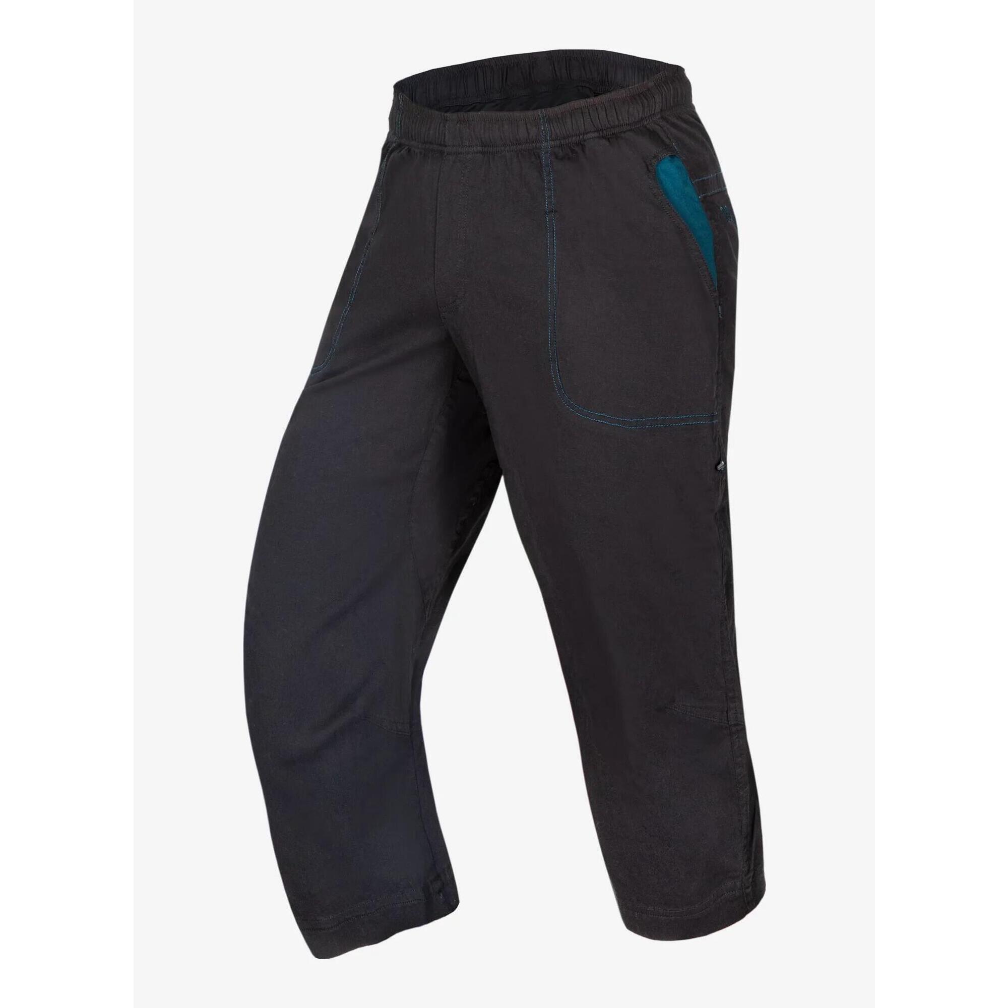 Ocun - Pantalon Escalade Ocún Jaws 3/4 Homme Coton/élasthanne Taille Élastique - Bermuda - Noir - Decathlon