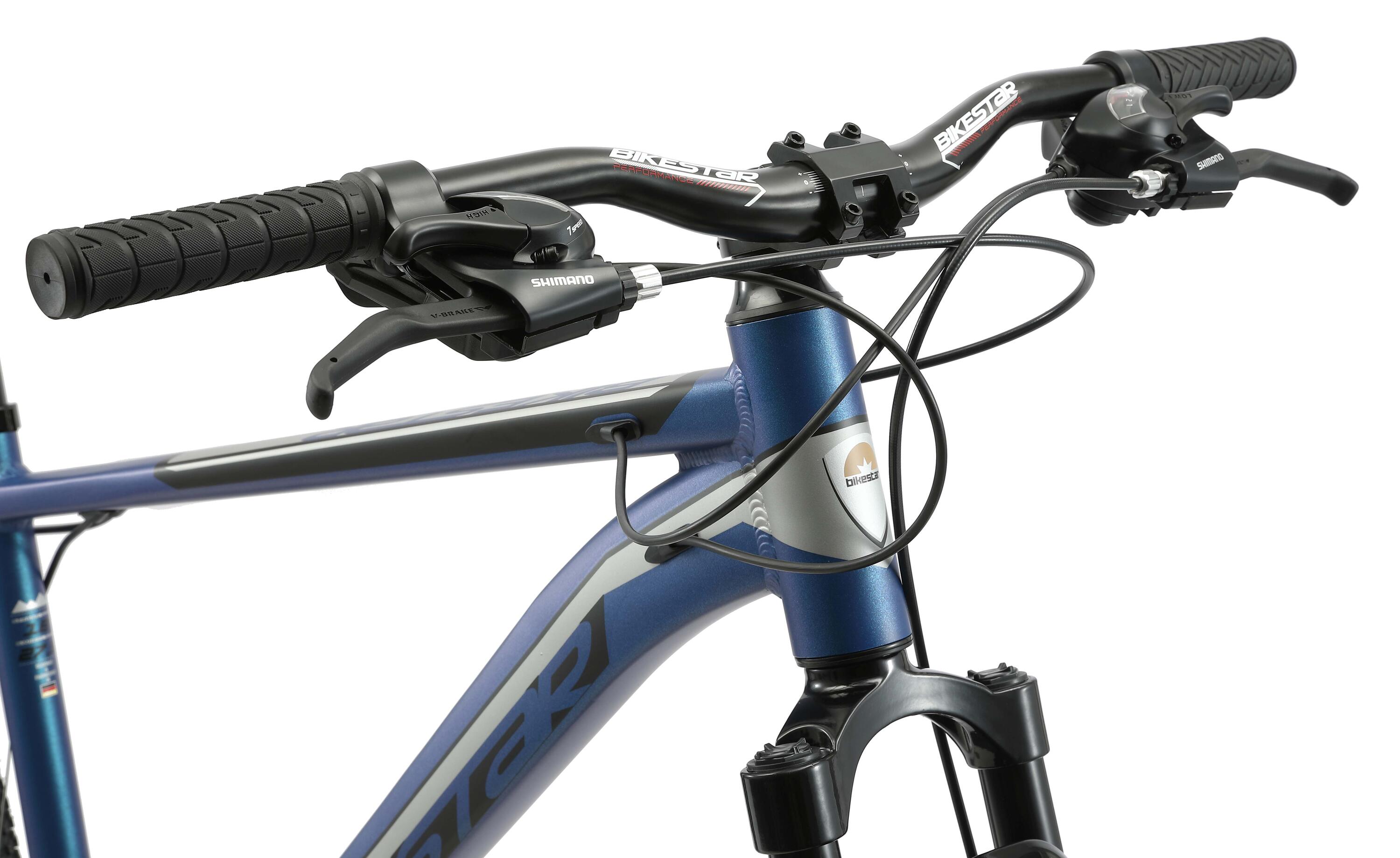MTB fiets 27.5" aluminium, hardtail, 21 versnellingen, schijfremmen 6/6