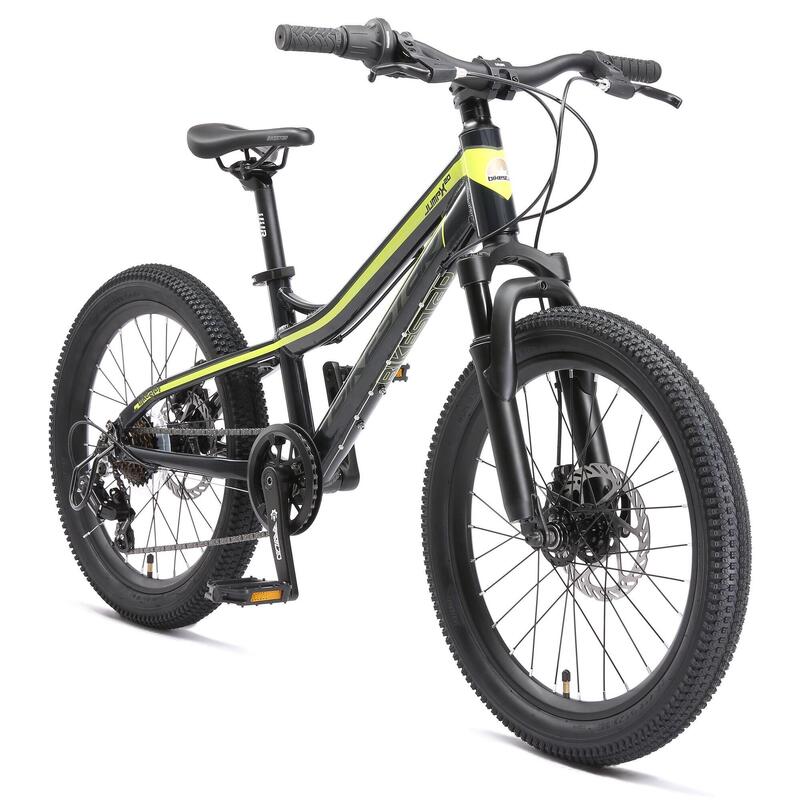VTT 20" aluminium, vélo enfant 6 ans, semi-rigide, 21 vitesses, frein à disque