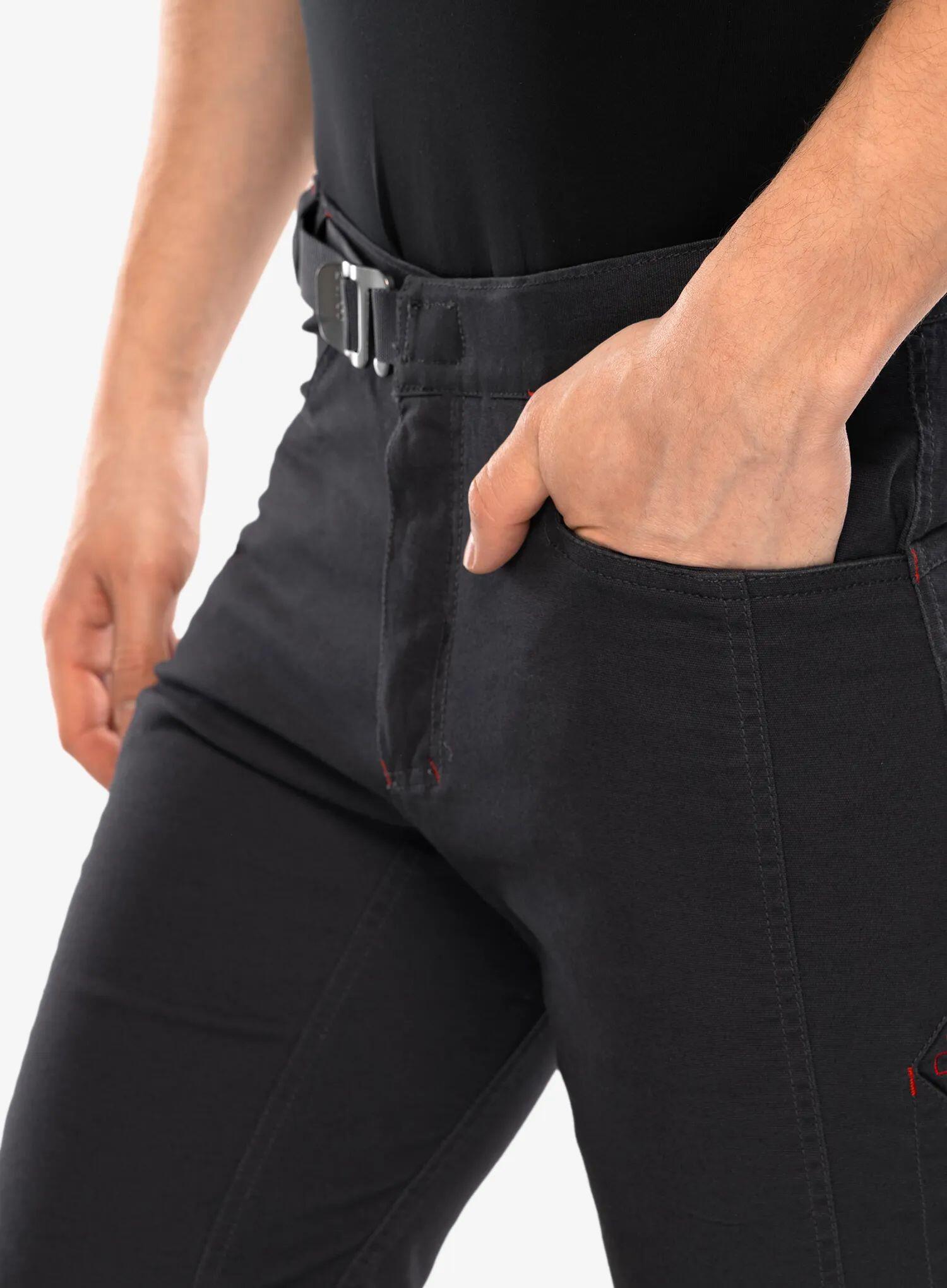 Short d'escalade Ocún Honk anthracite coupe 3D robuste 95% coton 5% élasthanne 3/7