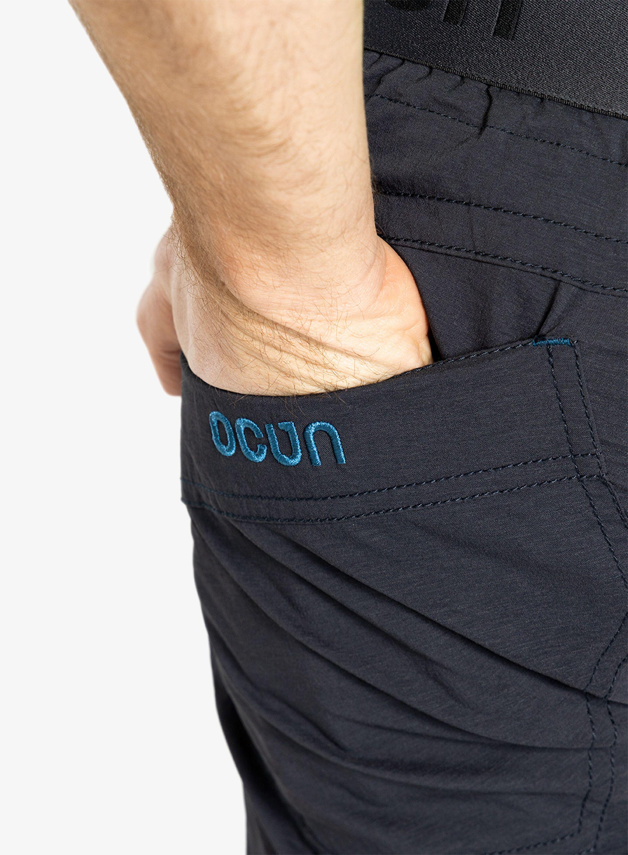 Short d’escalade Ocún Mania ECO Homme Anthracite/Bleu Marine, 55% nylon recyclé 7/7