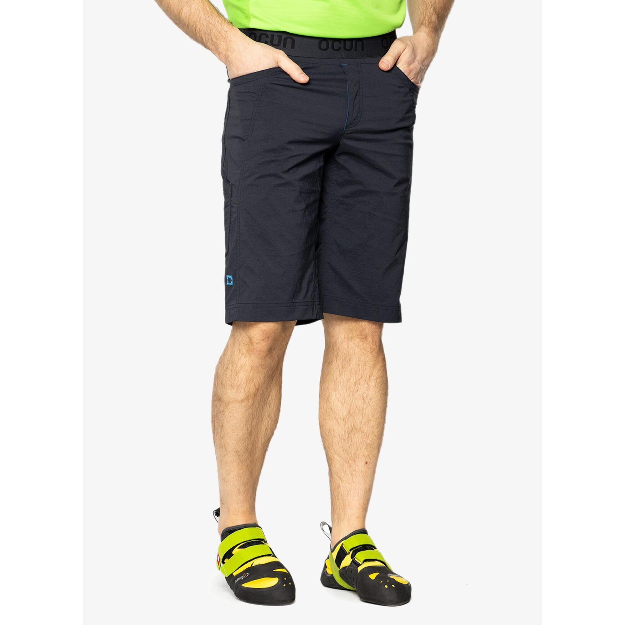 Ocun - Short Escalade Homme Ocún Mania – 93% Nylon, 7% Élasthanne, 4 Poches - Short - Bleu - Decathlon