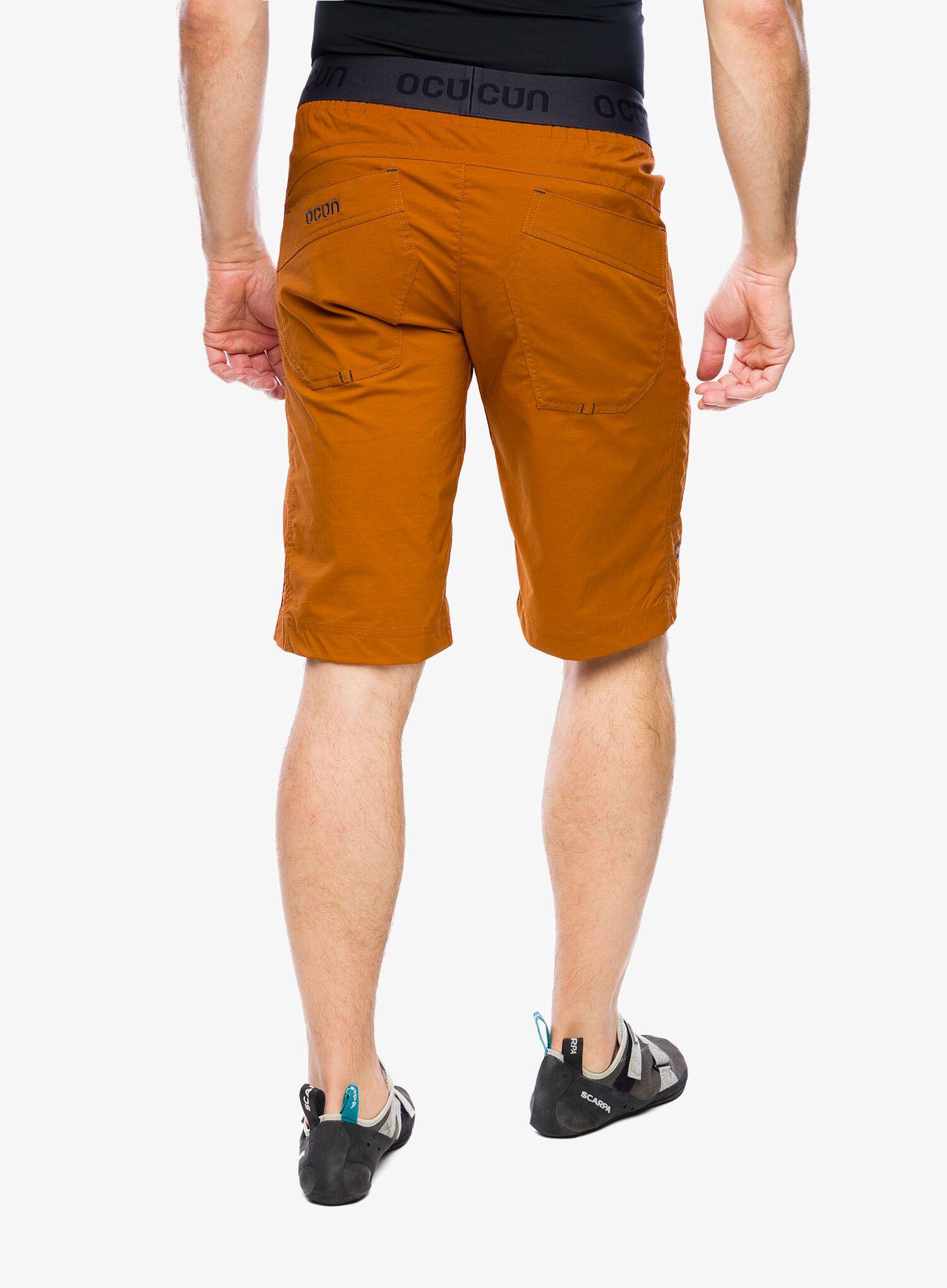 Short escalade Ocún MánIA ECO homme caramel 210 g 55% recyclé coupe ergon. 2/7