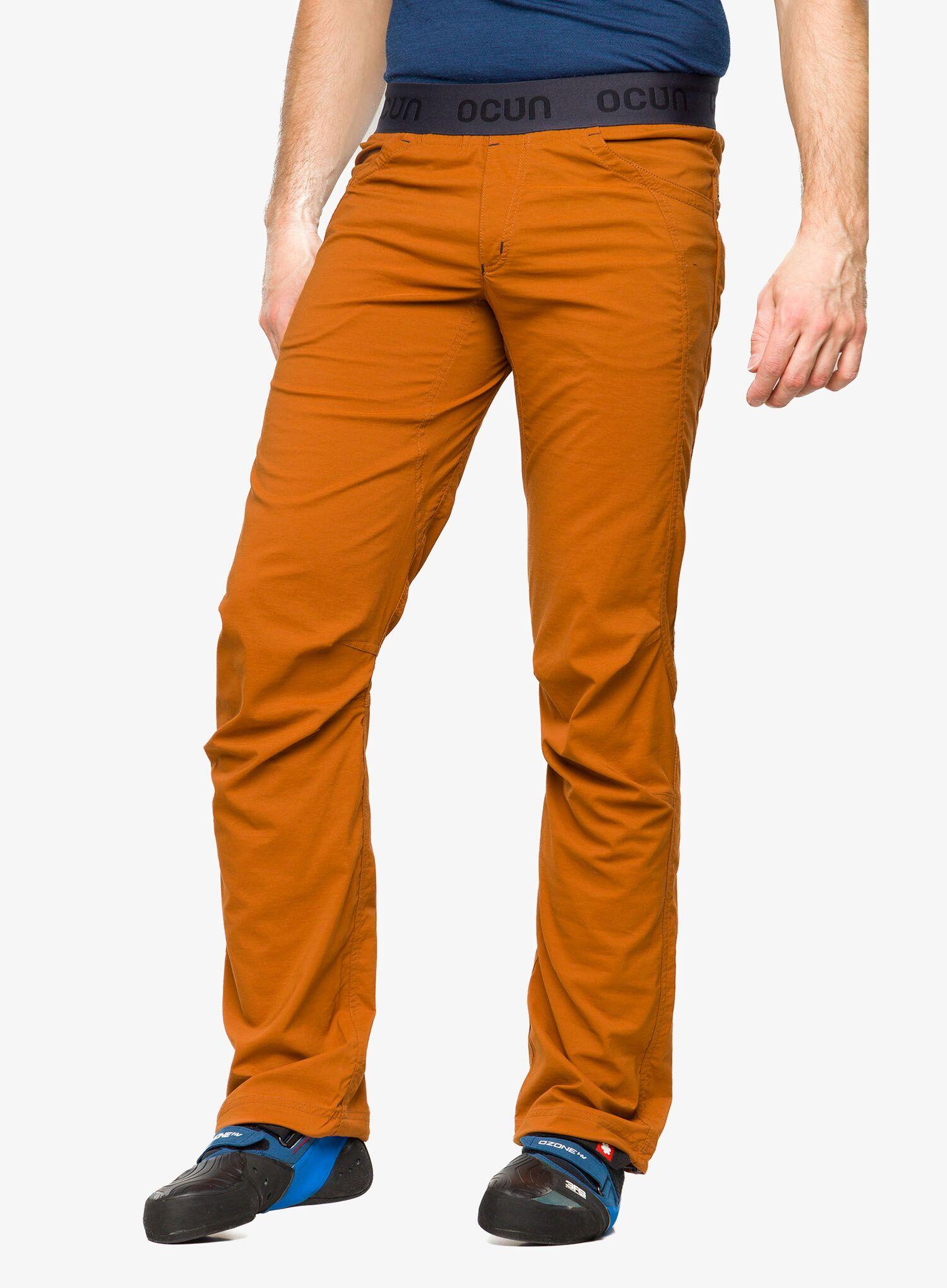 Pantalon escalade Ocún Mánia Eco homme caramel léger extensible 55% recyclé 1/7