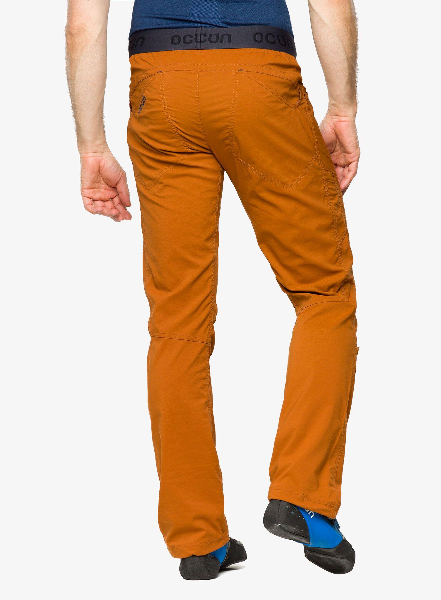 Pantalon escalade Ocún Mánia Eco homme caramel léger extensible 55% recyclé 2/7