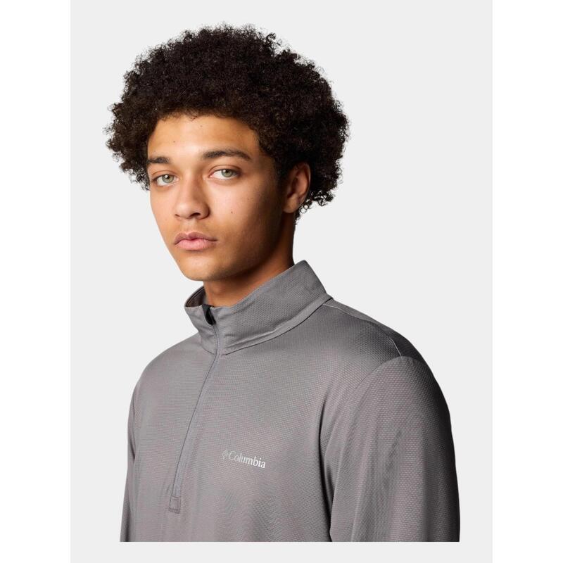 Tricou cu maneci lungi, pentru sport Three Pitch Half Zip barbati